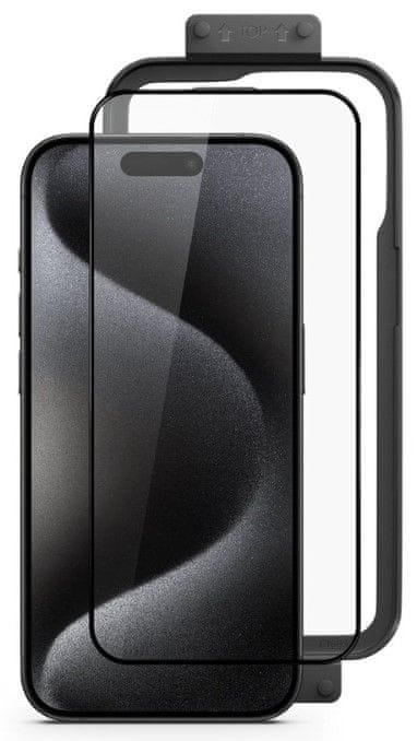 Epico safírové ochranné sklo Unum 3D s instalačním rámečkem pro Apple iPhon