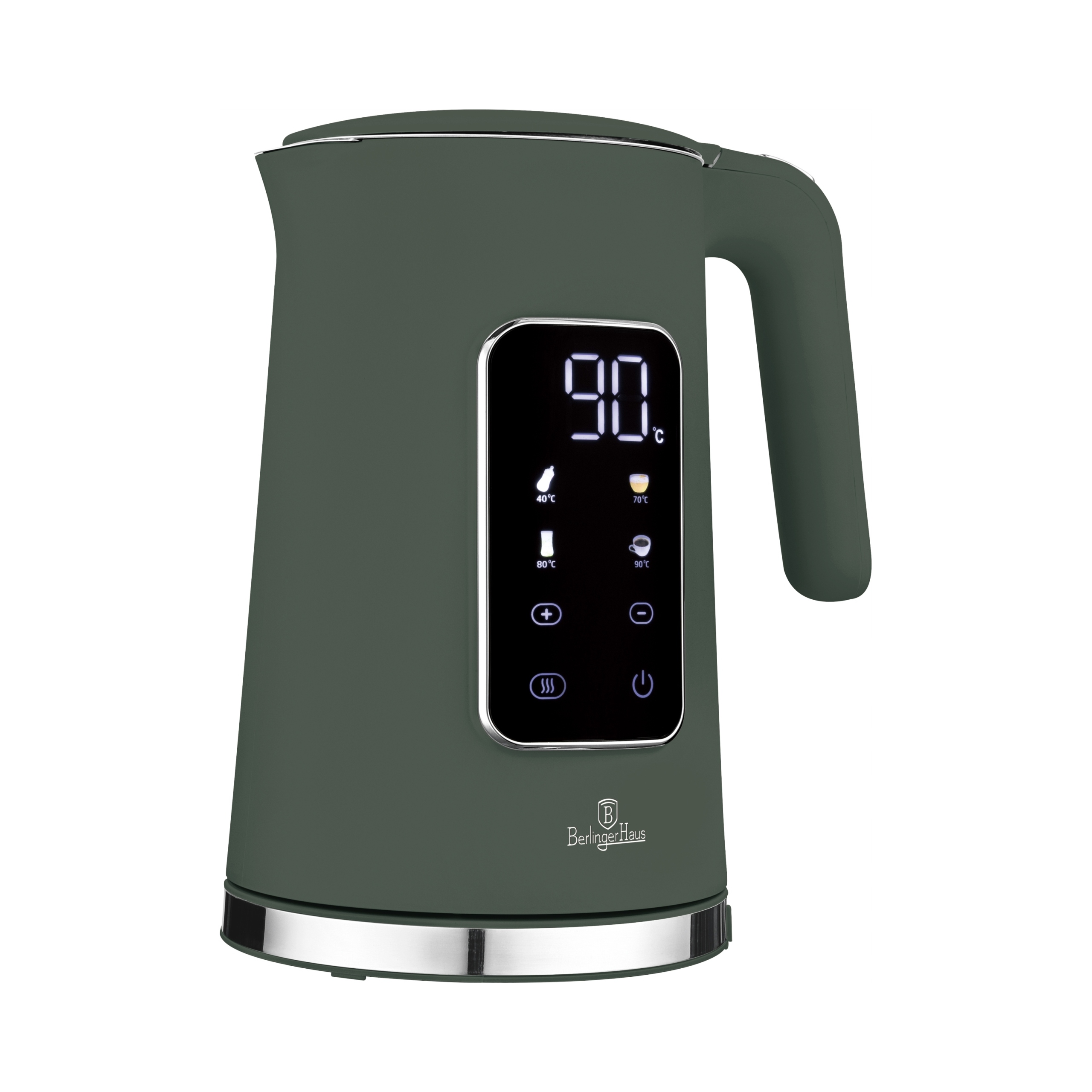 Czajnik elektryczny cyfrowy Berlinger Haus Matte Green 1,7L 2200W BH-9746