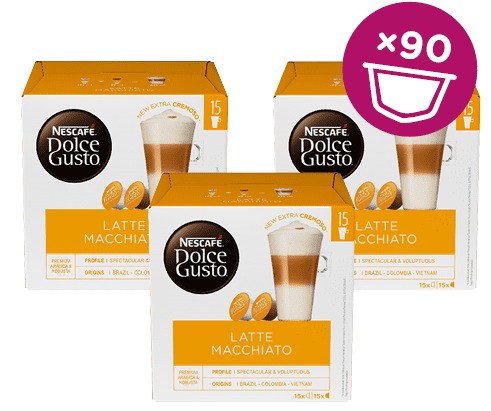 Nescafe Dolce Gusto Latte Macchiato – kávové kapsle – 3x30 kapslí