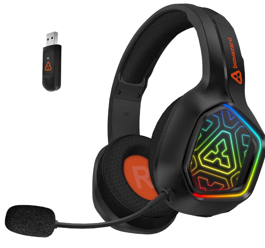 Connect It Biohazard Blast herní bezdr. sluchátka 1xJack+USB Černá