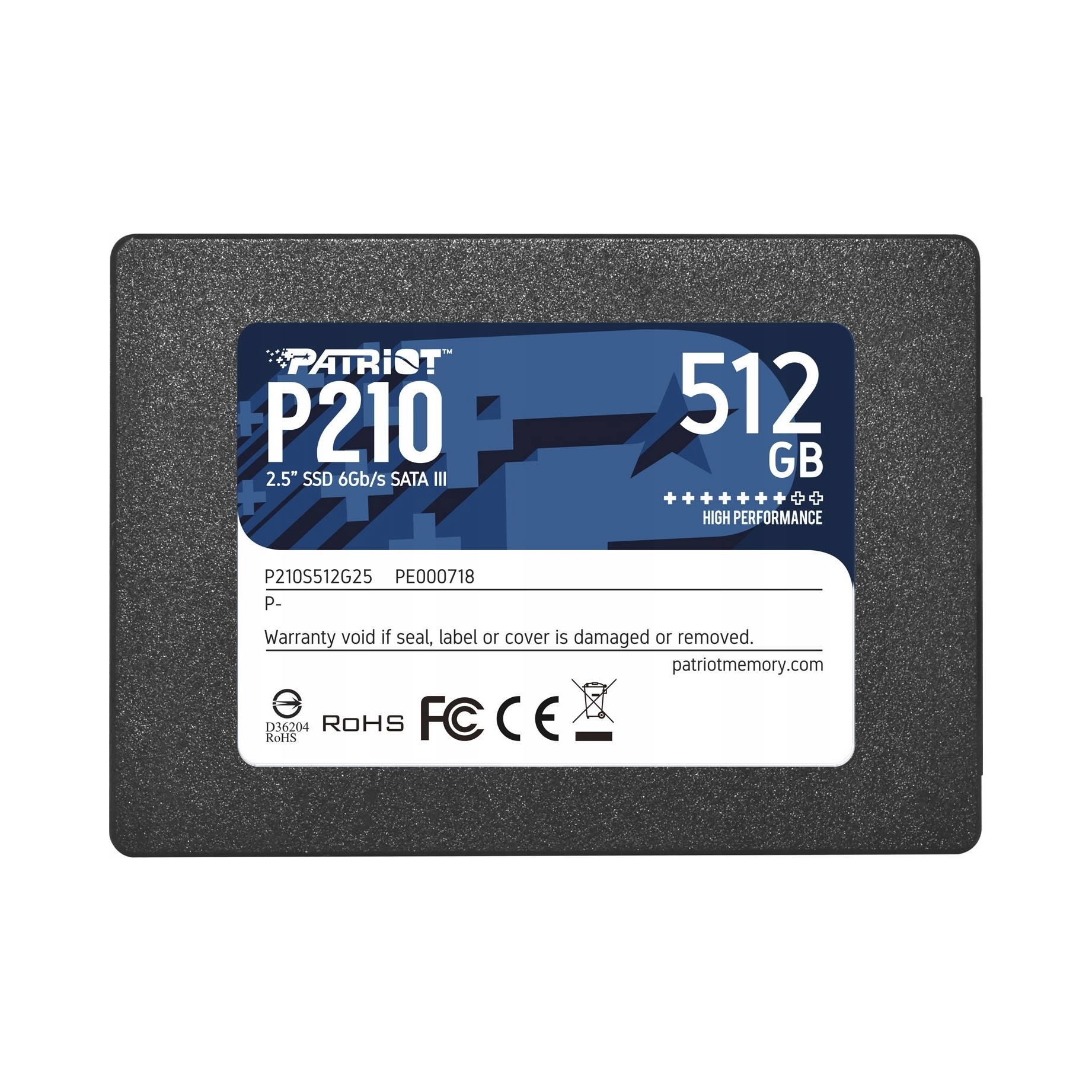 Ssd disk Patriot P210 512GB 2,5" Sata III