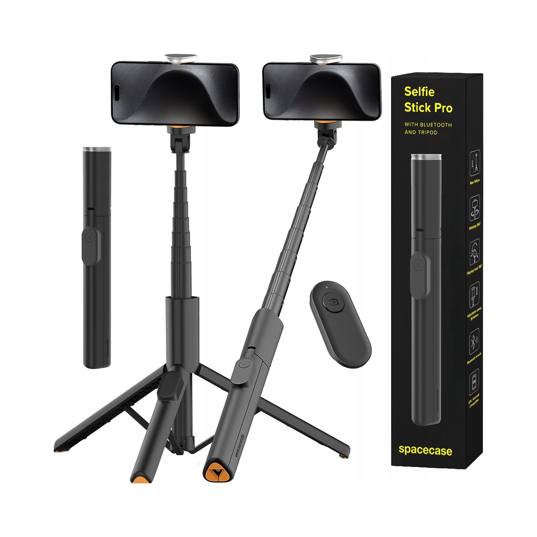 Selfie Tyč Stativ Pro Telefon Vysoký Bluetooth Tyč Tripod Držák Dlouhý