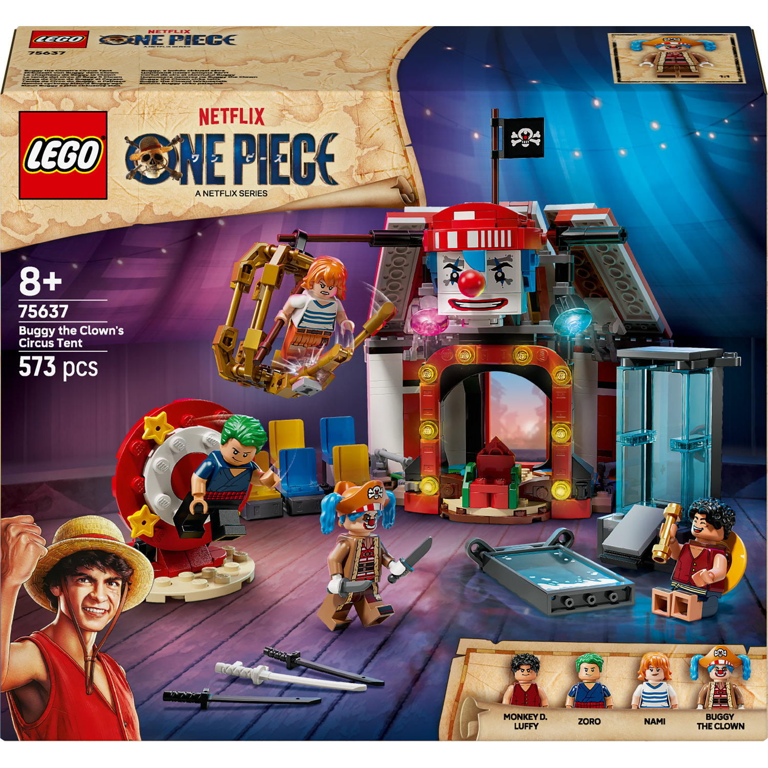 Lego 75637 One Piece Cirkusový Stan s klaunem Buggym