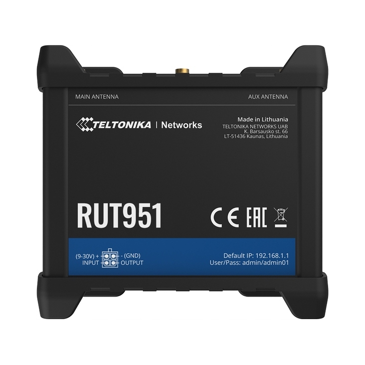 Teltonika RUT951 Lte kat. 4 Wi-Fi N300 router