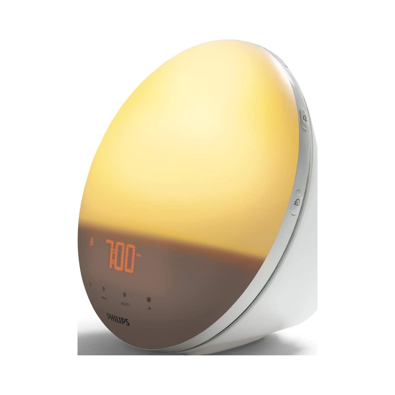 Lampka budzik radio Fm Philips Wake-up Light HF3519 01 wschód słońca