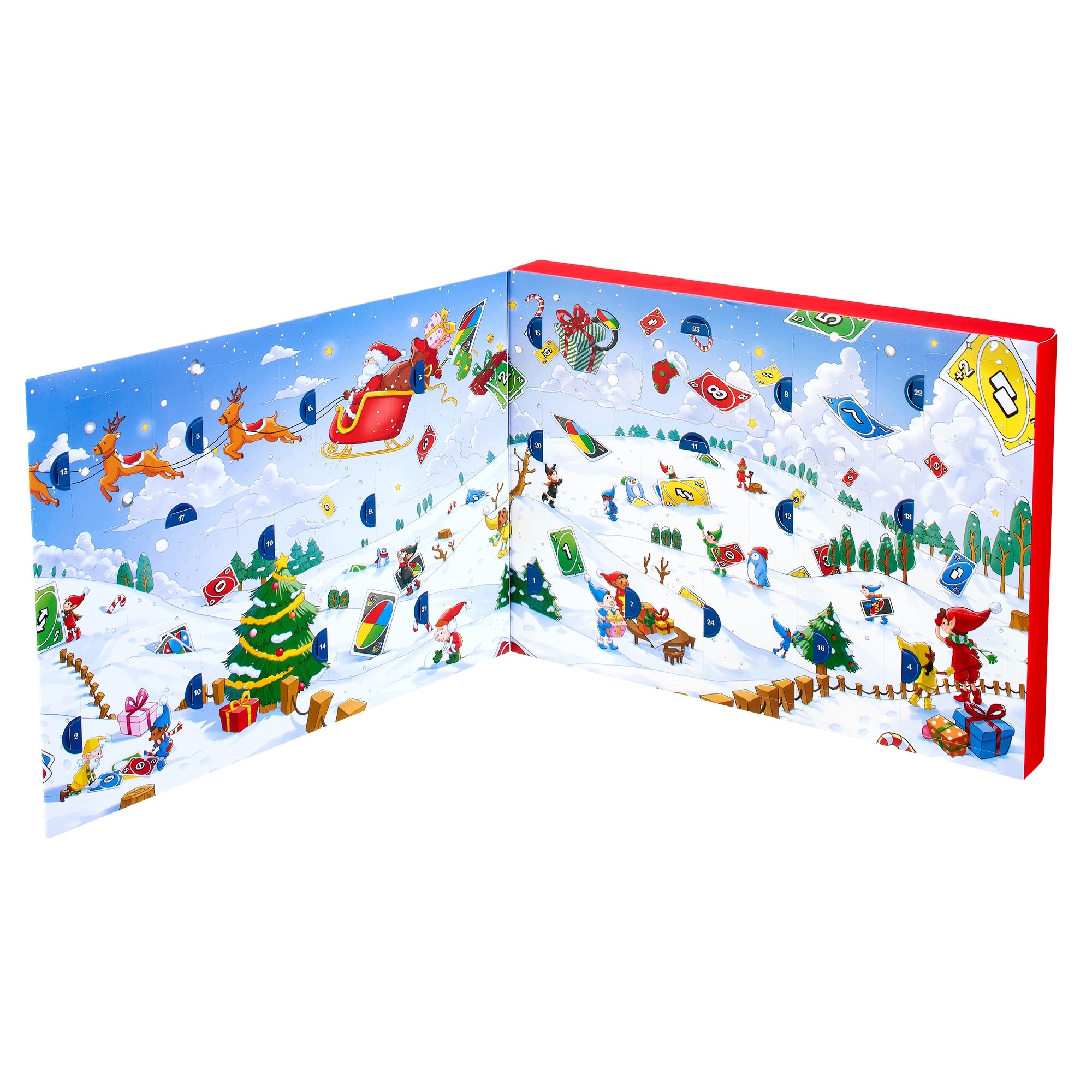 Адвент-календарь Mattel UNO, карточная игра для 2 и более игроков, от 5 лет — фото 3