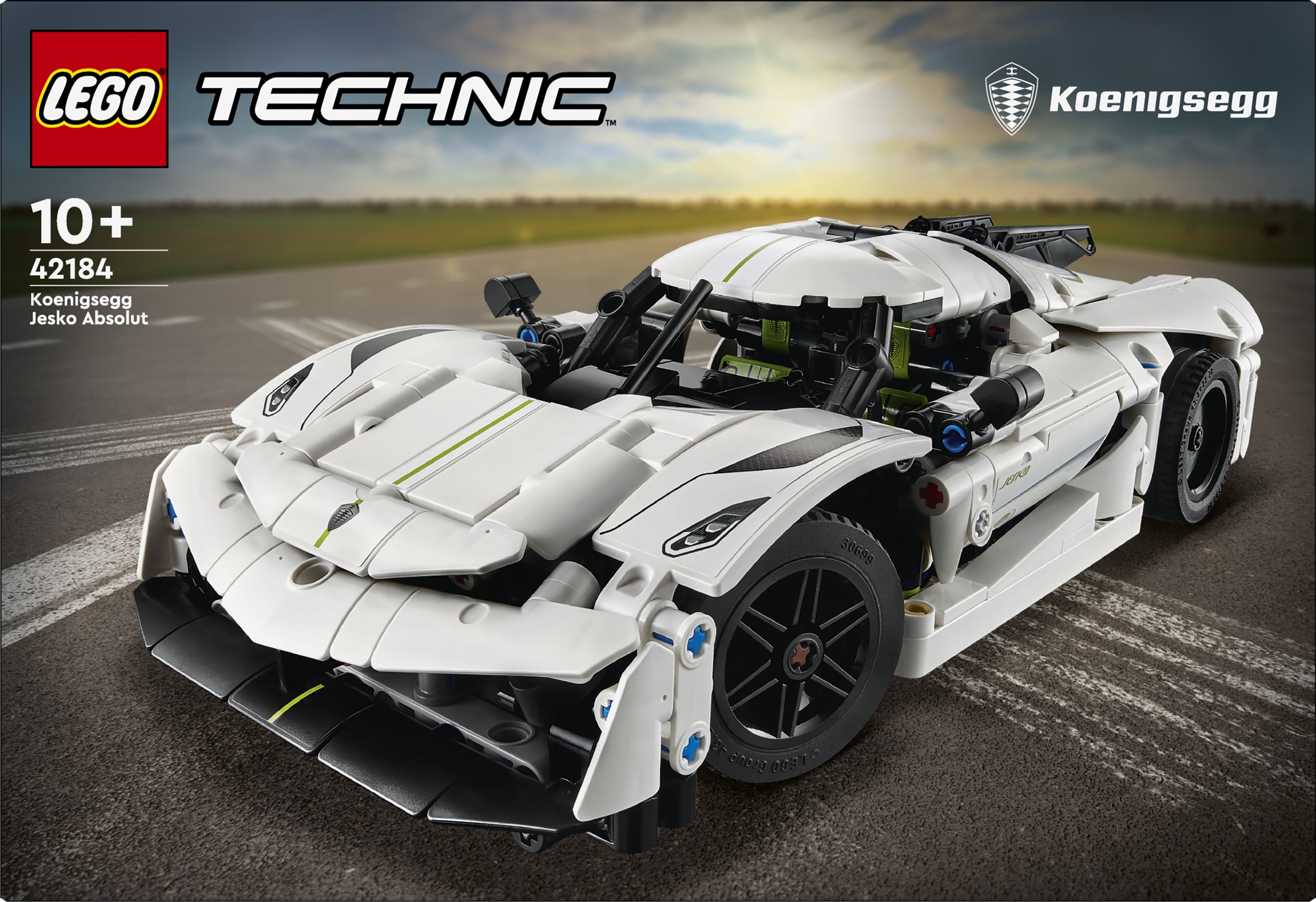 Lego Technic 42184 Bílý hyperautomobil Koenigsegg Jesko Absolut