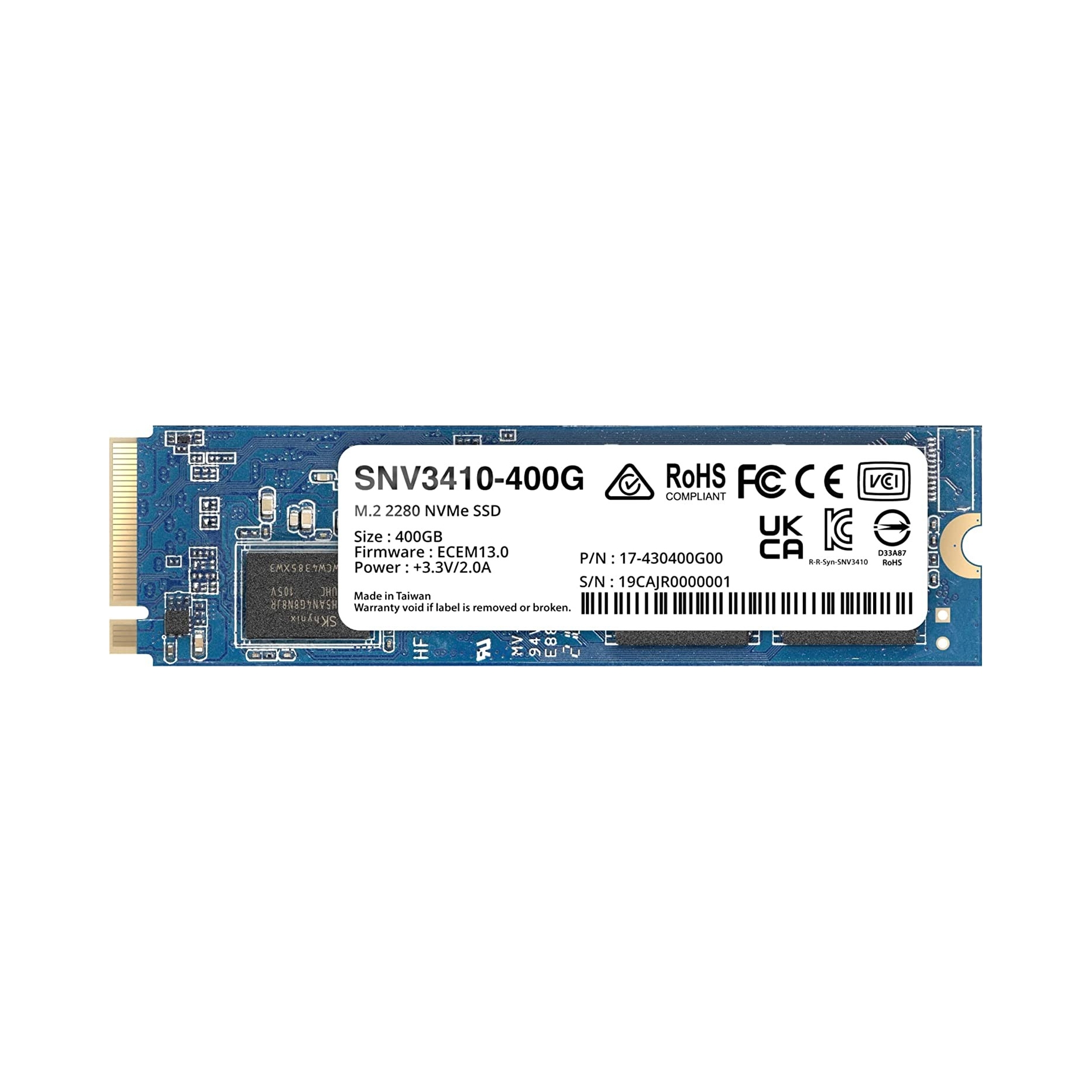 Ssd disk Synology SNV3410 400GB M.2 PCIe