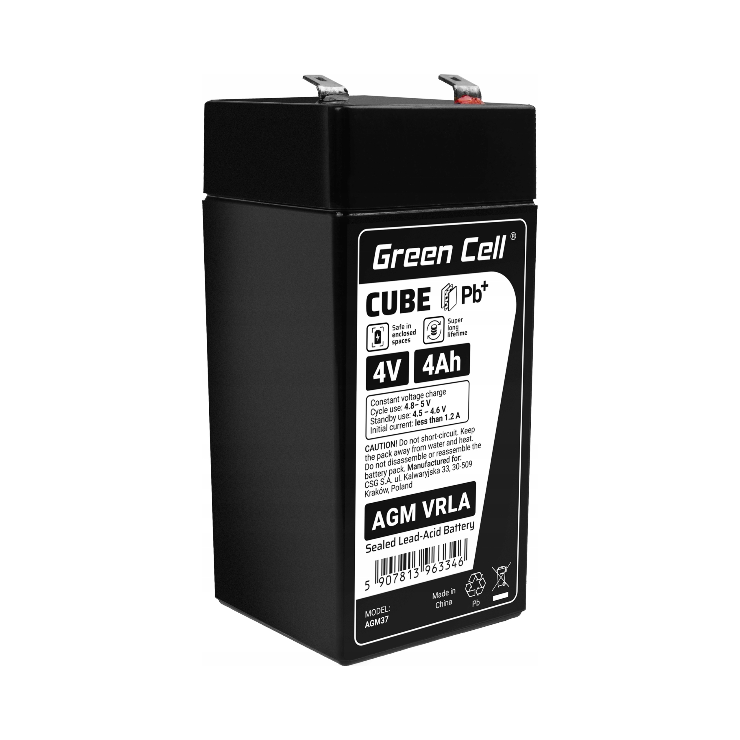 Green Cell Akumulator Agm Vrla 4V 4Ah b