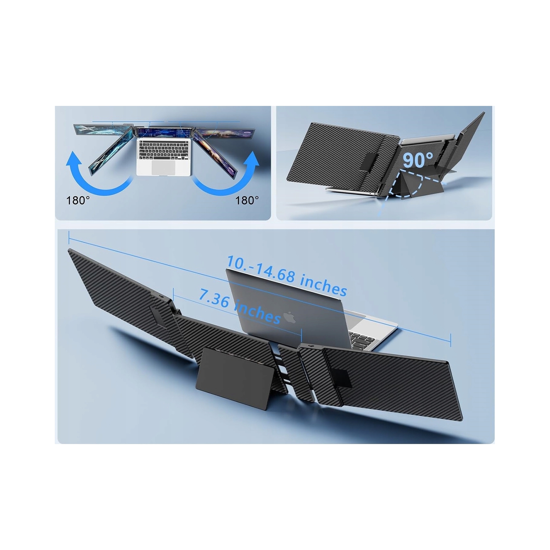 Laptomo S3 podwójny monitor laptopa 14''rozszerzenie ekranu przenośny 2024