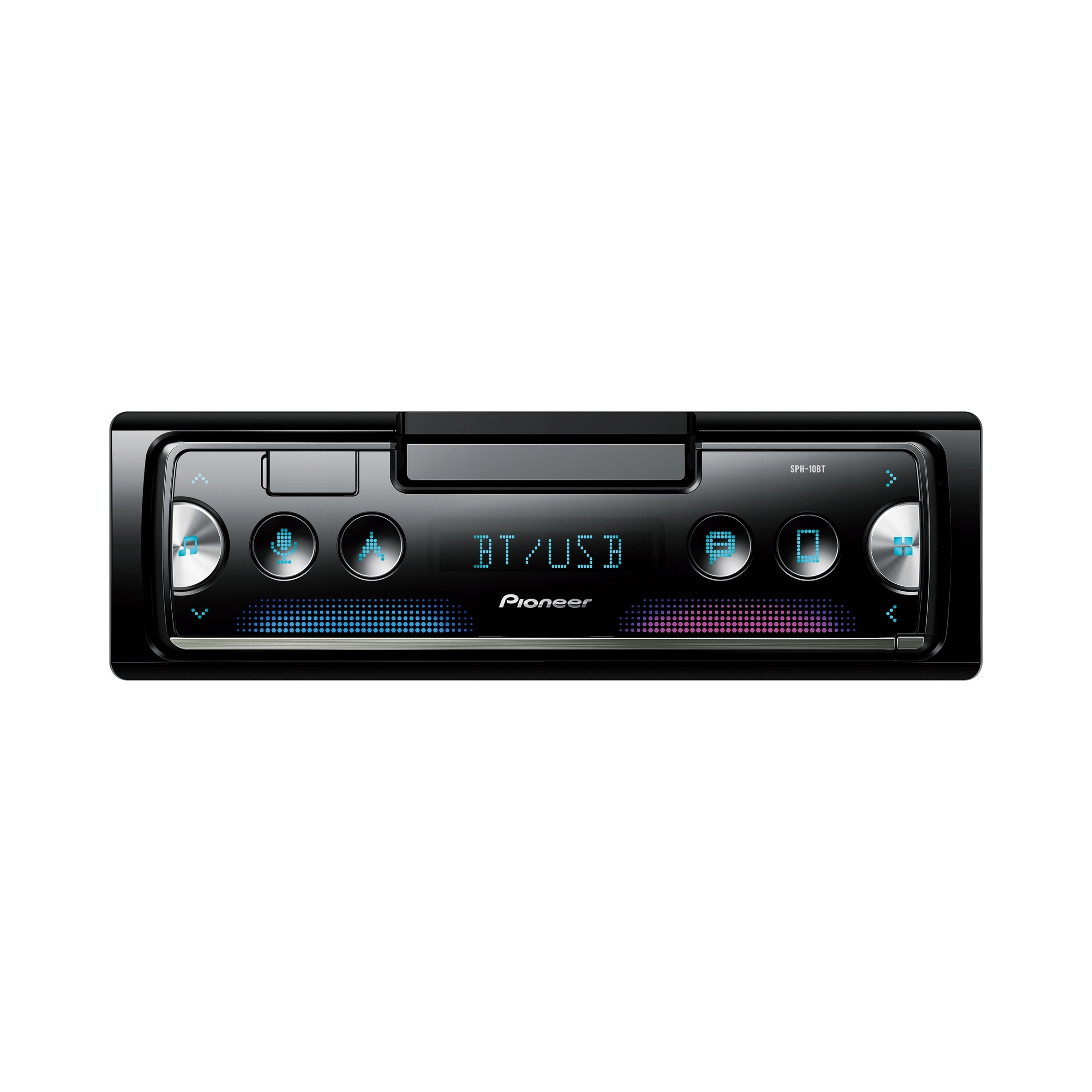 Autorádio Pioneer SPH-10BT s držiakom na telefón, Bluetooth a MP3
