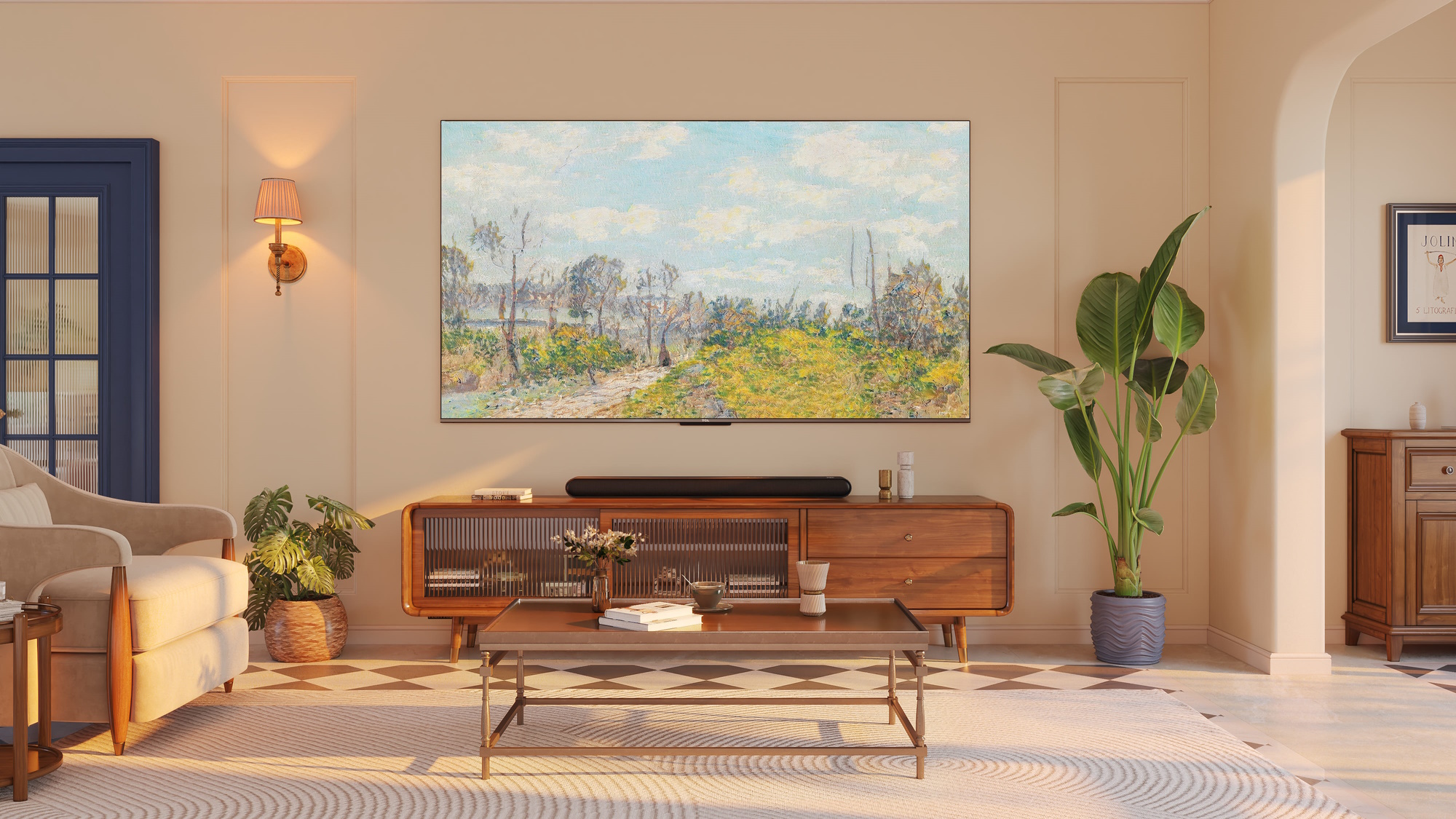 TELEWIZOR 85 TCL 85C645 QLED Google TV 4K UHD Smart TV Android TV