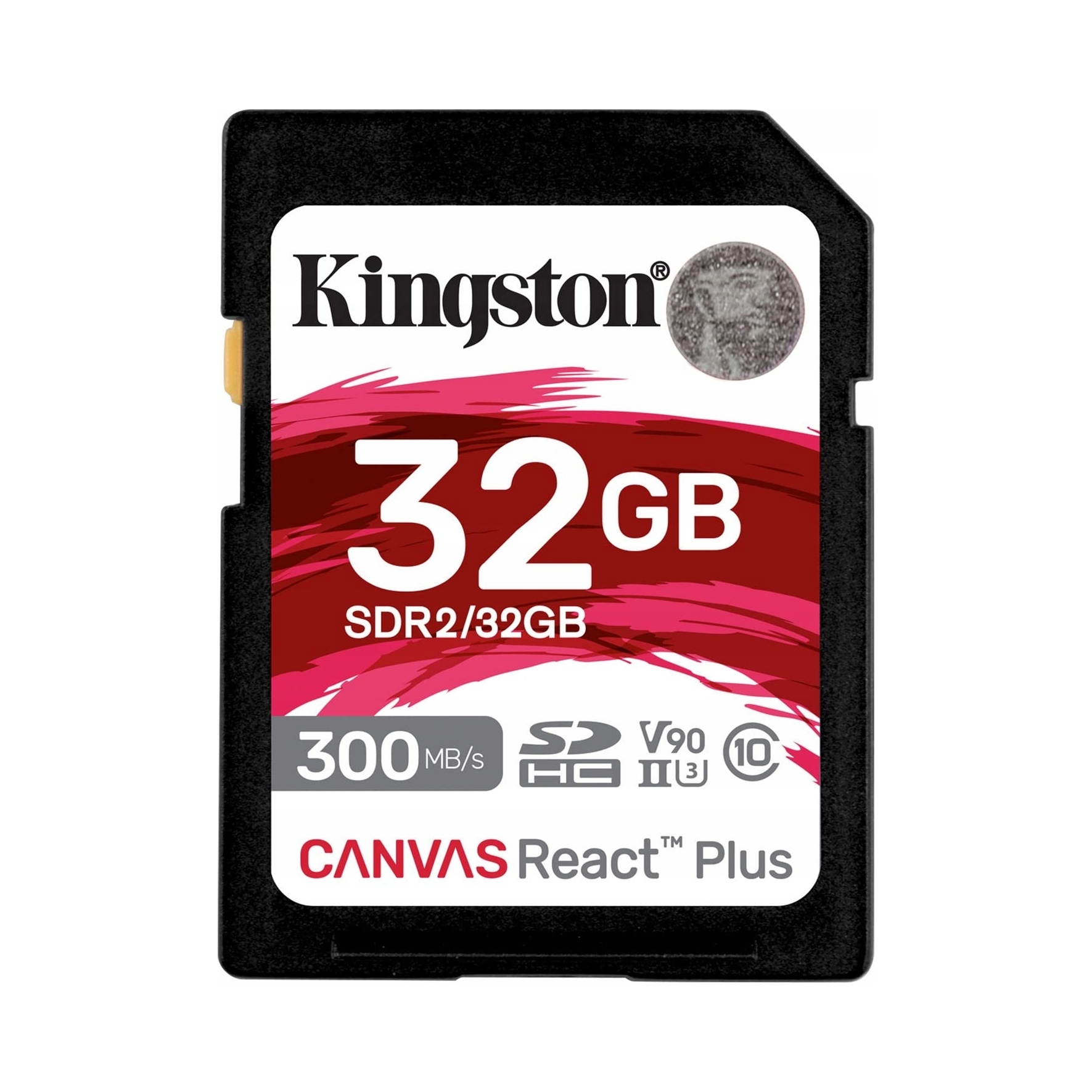 Kingston 32GB Canvas React Plus Sdhc Uhs-ii 300R/260W U3 V90 for Full