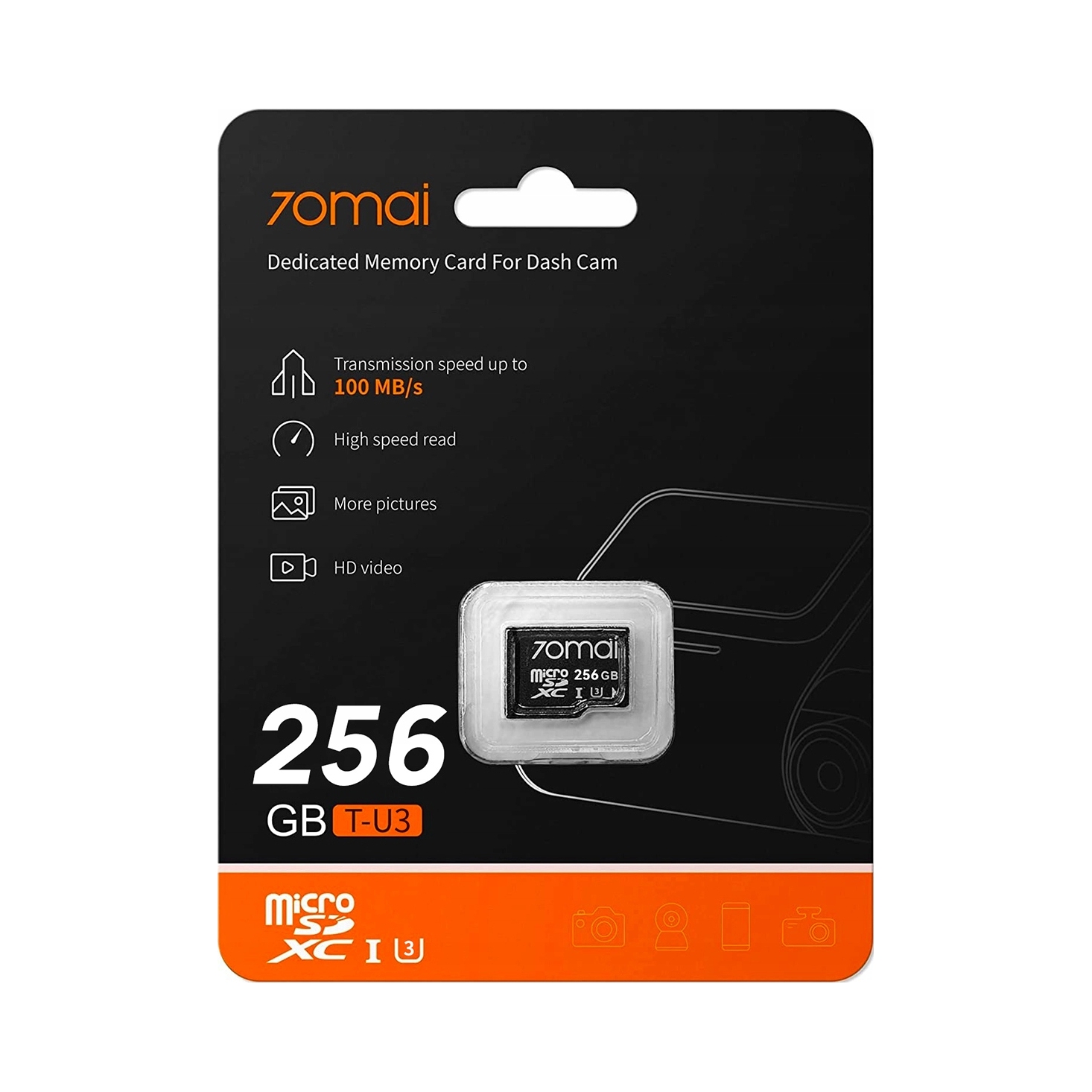 Paměťová karta microSD 70mai 256 Gb