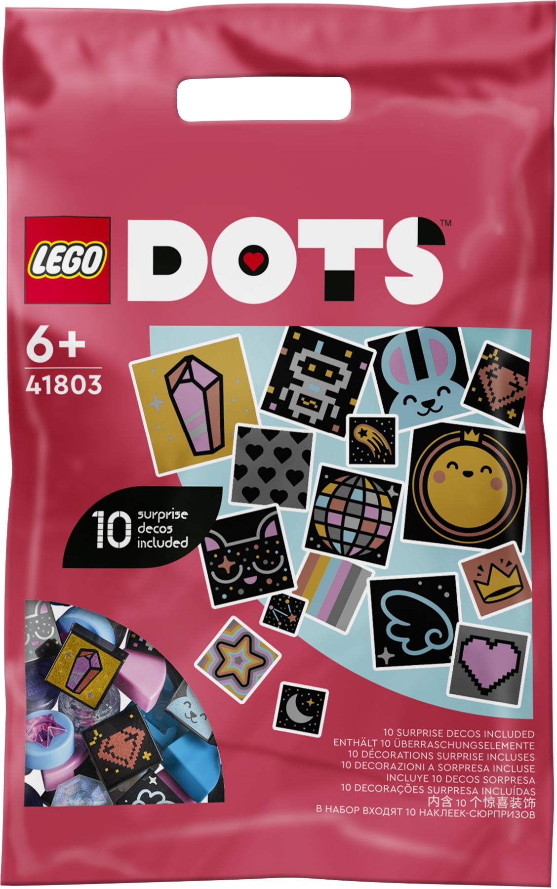 

Lego Dots 41803 Dodatki Dots seria 8, błyskotki