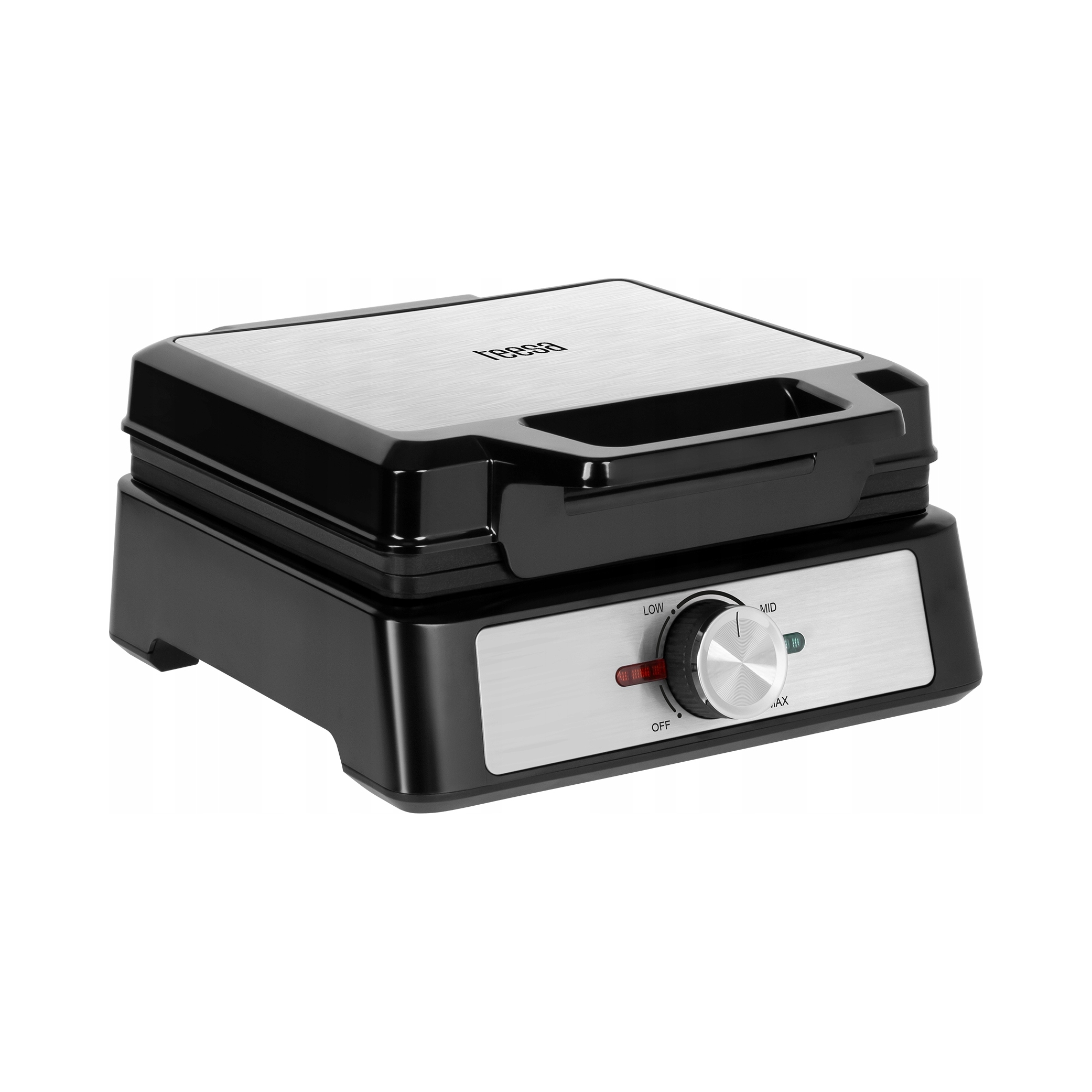 Vaflovač Teesa, 2 vafle, 1600 W, nerez, regulace výkonu