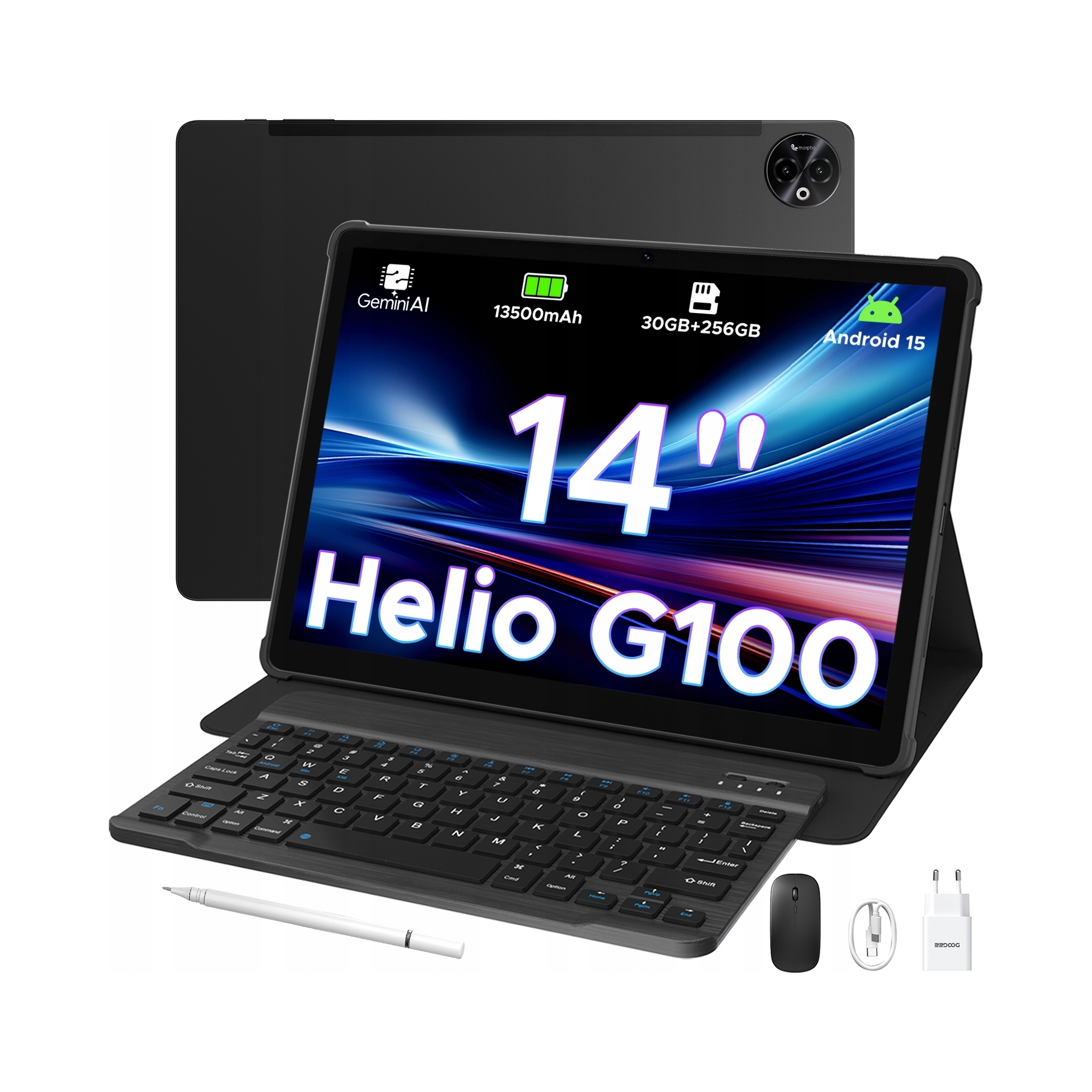 Tablet Doogee TabE3Max 14" čierny 8 Gb Ram 256 Gb