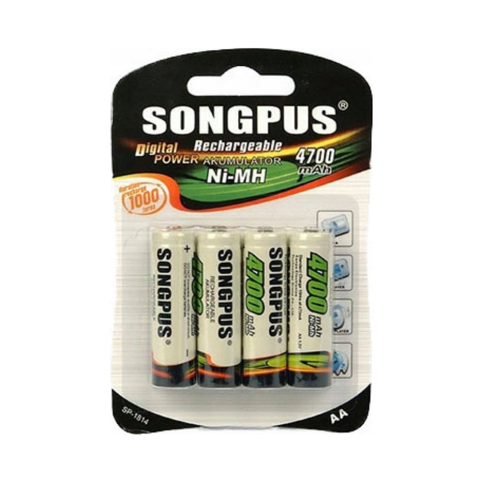 Akumulator niklowo-metalowo-wodorkowy (NiMH) Songpus Aa R6 4700 mAh 4 szt.