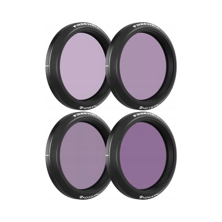 Sada 4 Nd/pl pro kameru Dji Osmo Action 5 Pro Freewell Bright Day