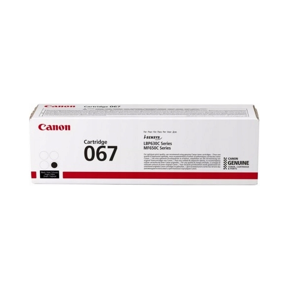 Čierny toner Canon 067BK, výťažnosť 1 350 strán