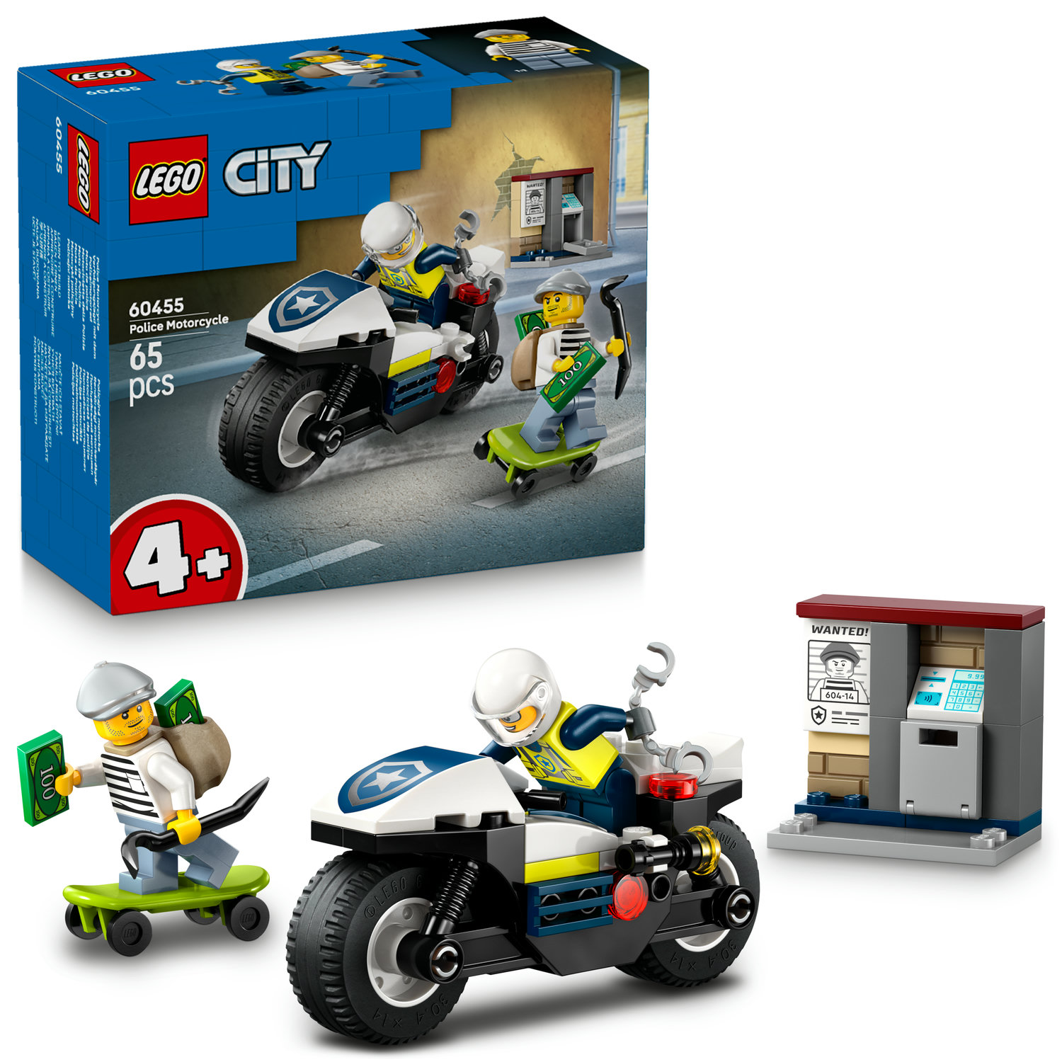 LEGO City 60455 Pościg motocyklem policyjnym