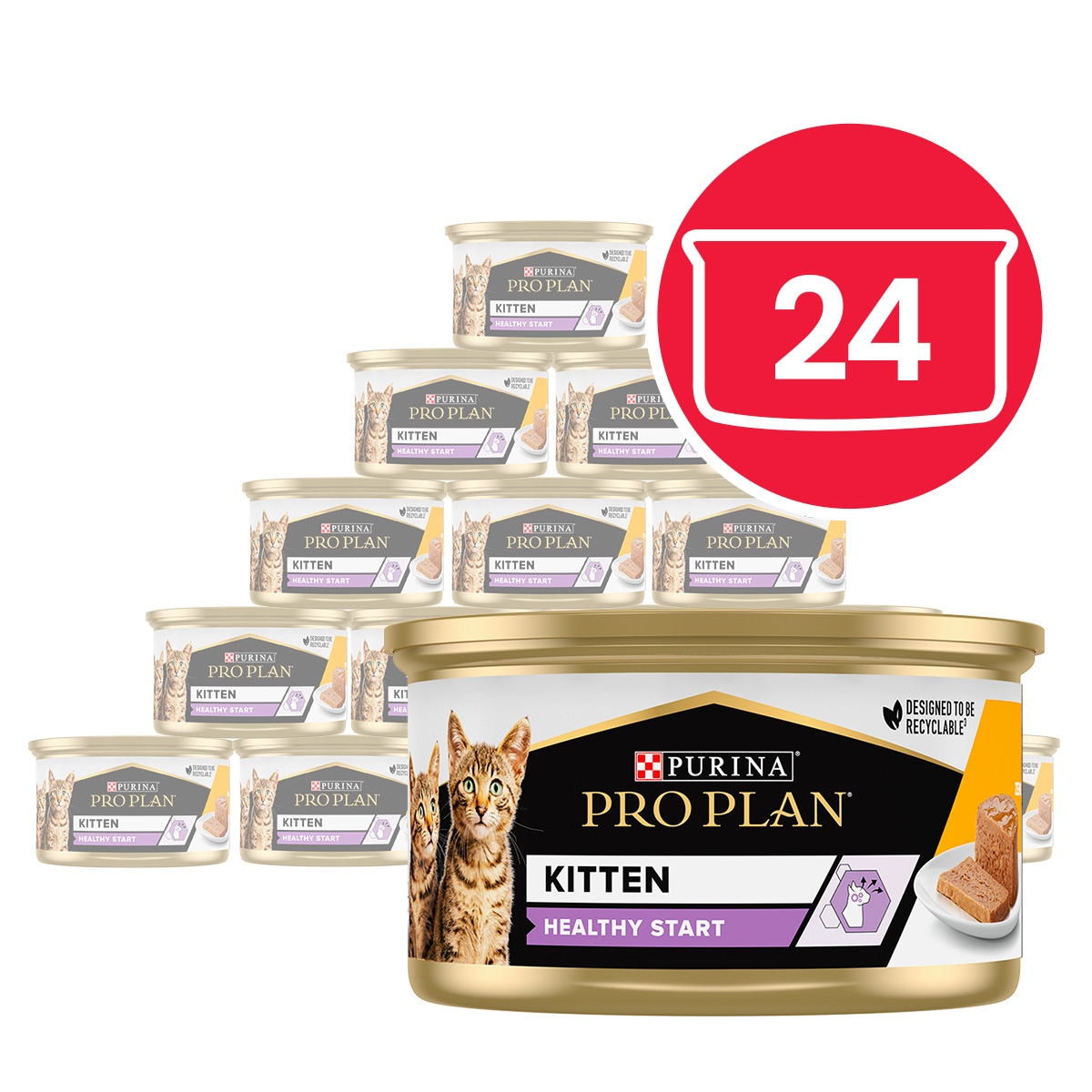 Levně Purina Pro Plan Kitten Healthy Start kuře v paštice 85 g