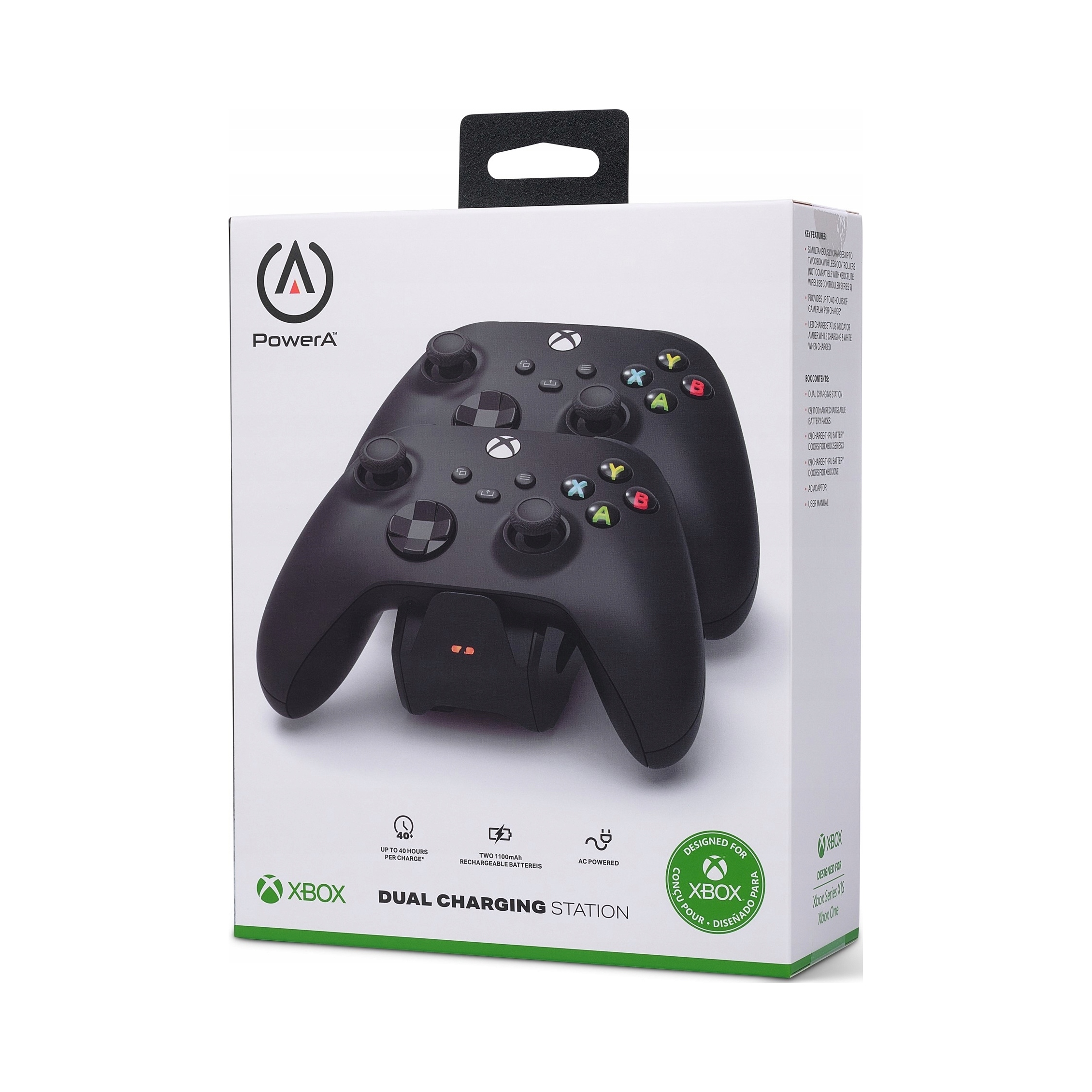 Ładowarka PowerA do padów Xbox Series, Xbox One - czarna zasilanie sieciowe