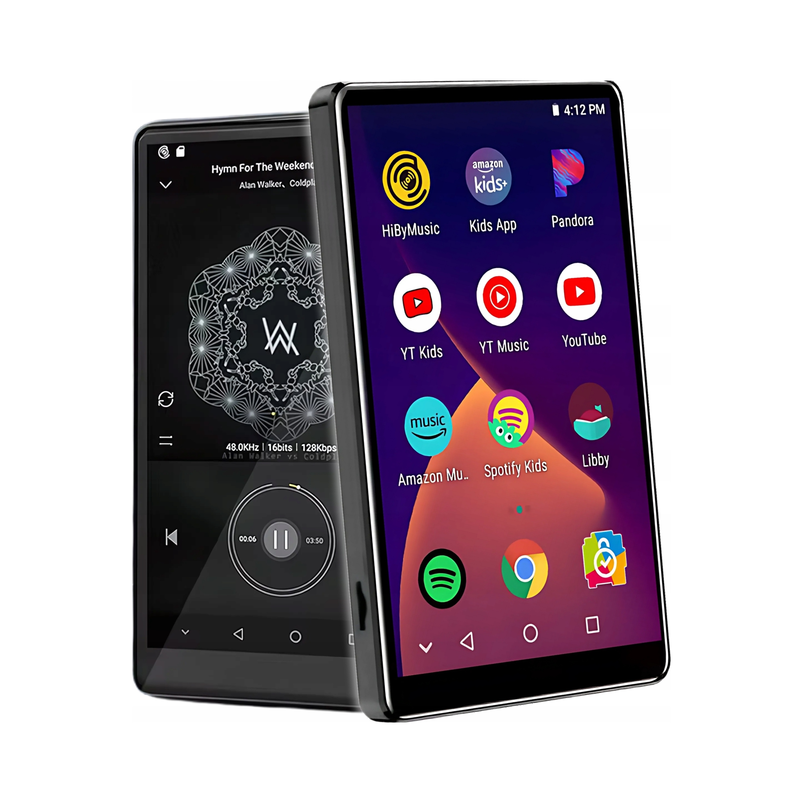 MP3 MP4 odtwarzacz audiobook Wi-Fi czarny 16 Gb Słuchawki