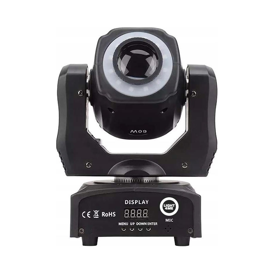 LIGHT4ME Mini Spot 60 Ring Led pohyblivá hlava