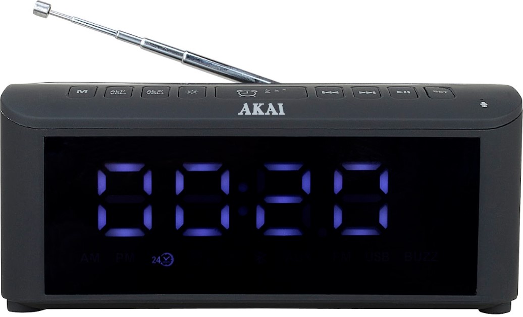 Radiobudík Akai, ACRB-1000, Bluetooth, Fm, 2 x Usd slot, 5 W Rms