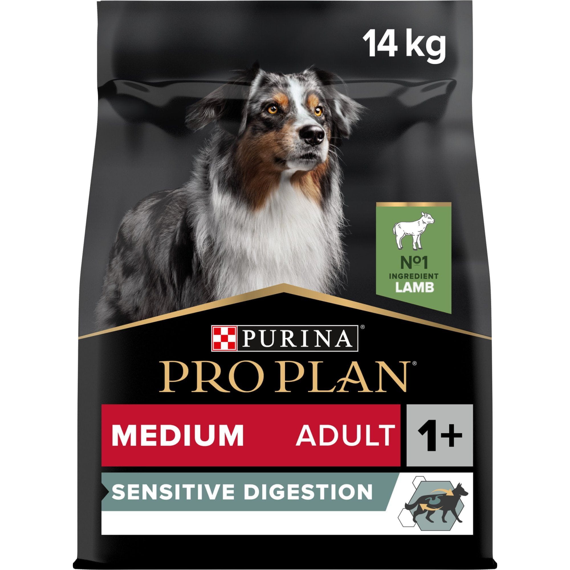 Levně Purina Pro Plan Adult Medium Sensitive Digestion Jehněčí 14kg