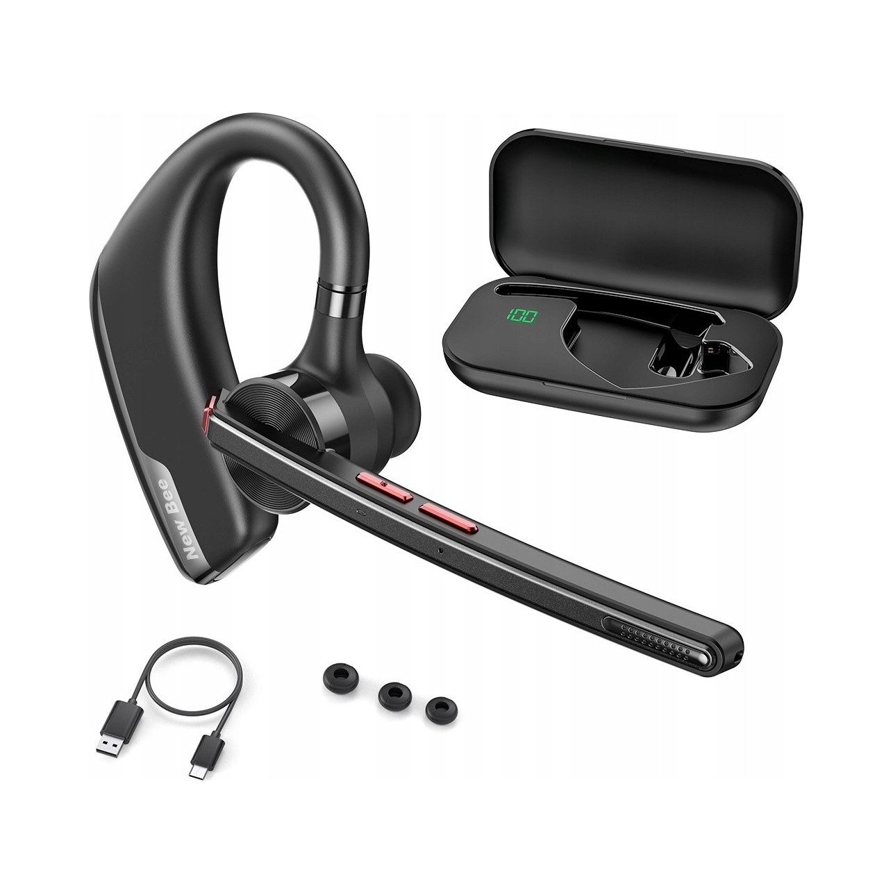 New Bee bezprzewodowa Pro słuchawka M51 Enc 12h rozmów 180dni czuwania