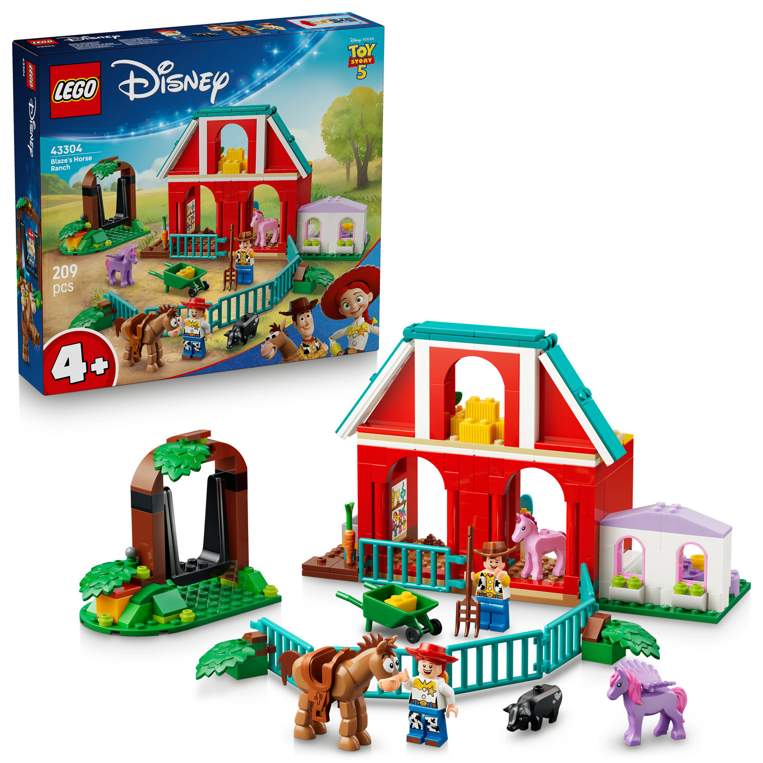 Lego Disney Pixar 43304 Blazeova koňská farma