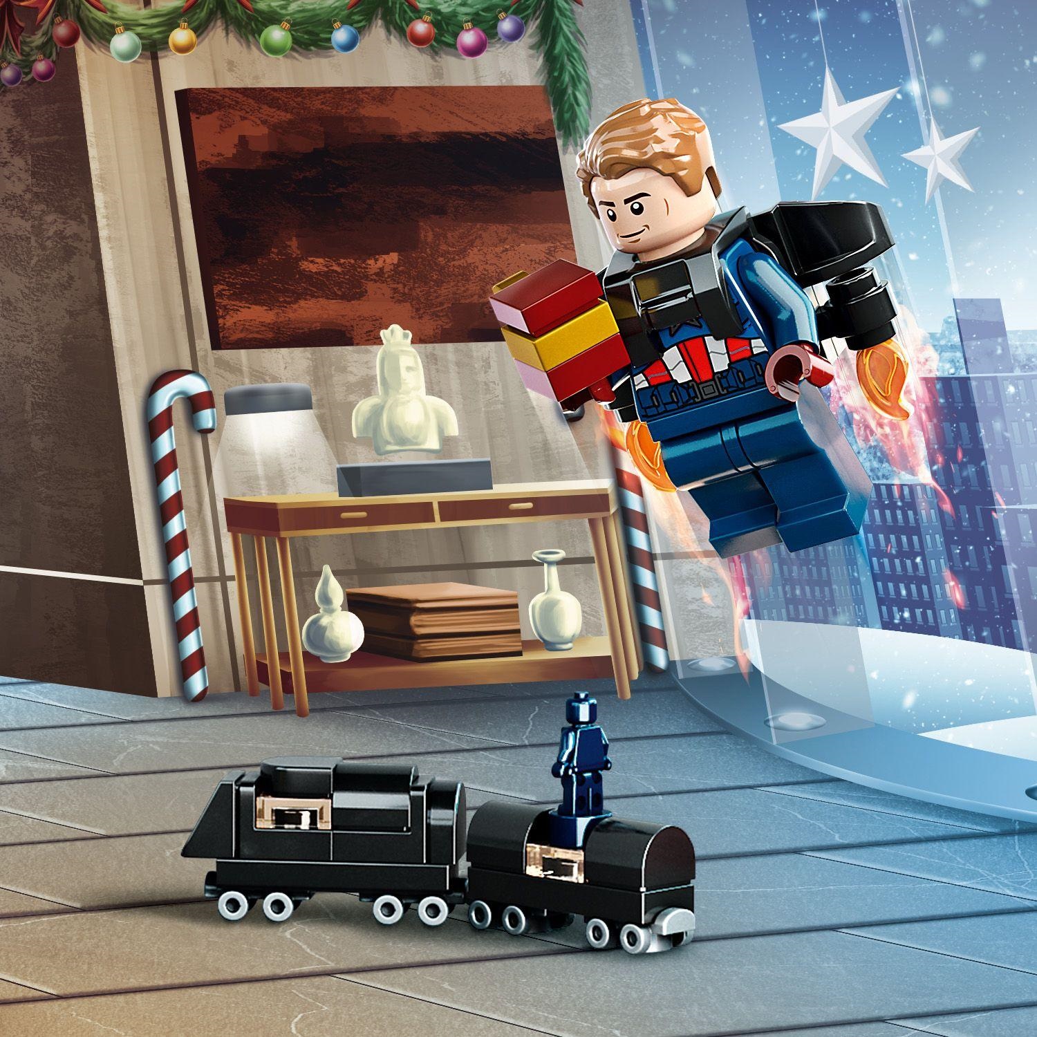 Адвент-календарь LEGO Marvel Avengers 76267 2023, 243 детали и 7 минифигурок, от 7 лет — фото 5