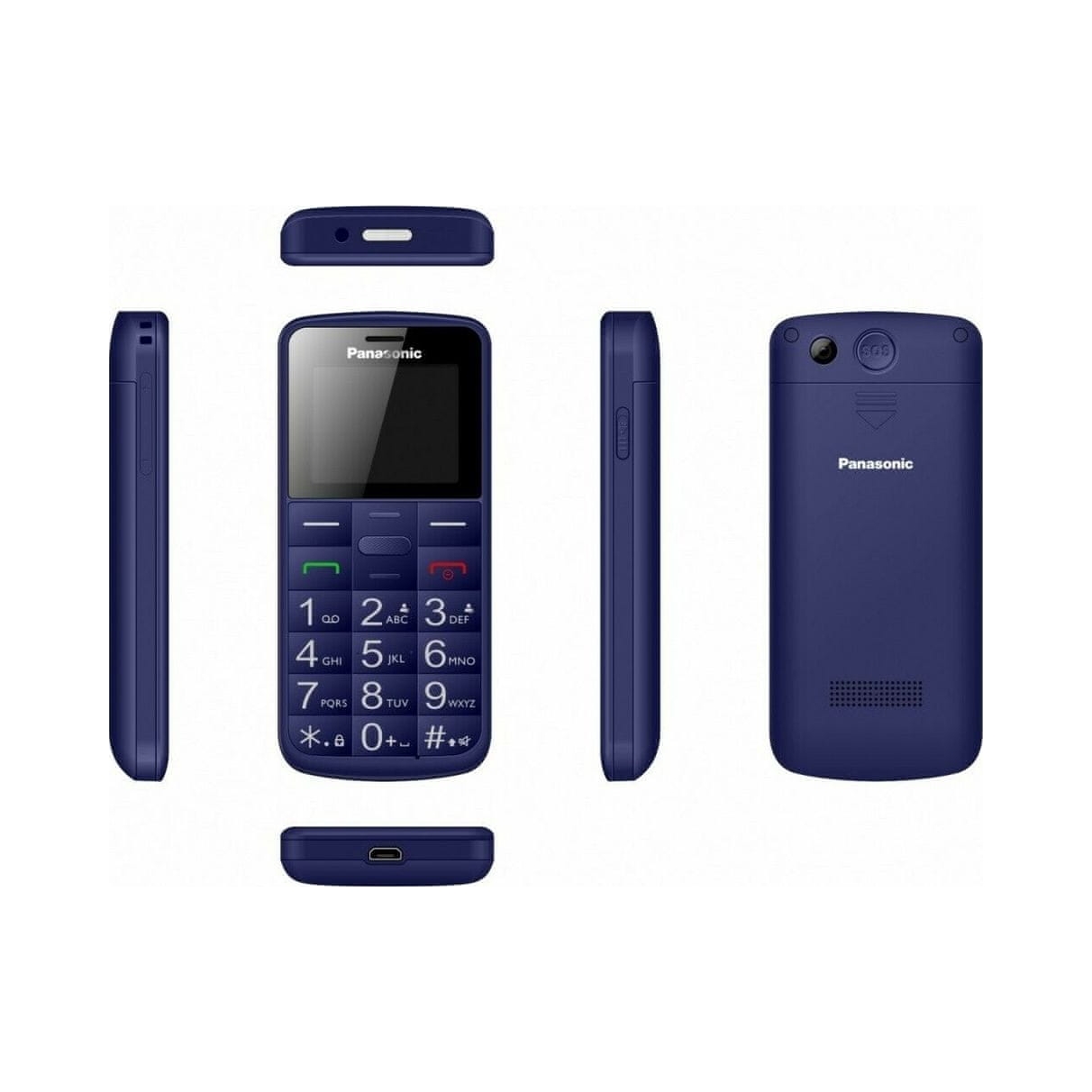 Telefon komórkowy Panasonic KX-TU110 512 Mb 32 Mb niebieski