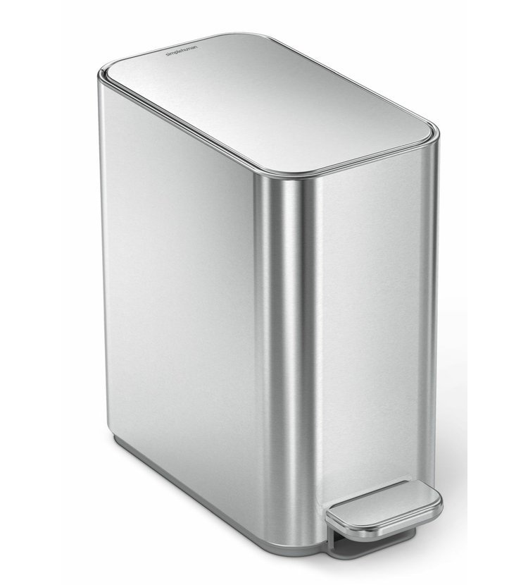 simplehuman Slim odpadkový koš 5 l Stříbrný matný