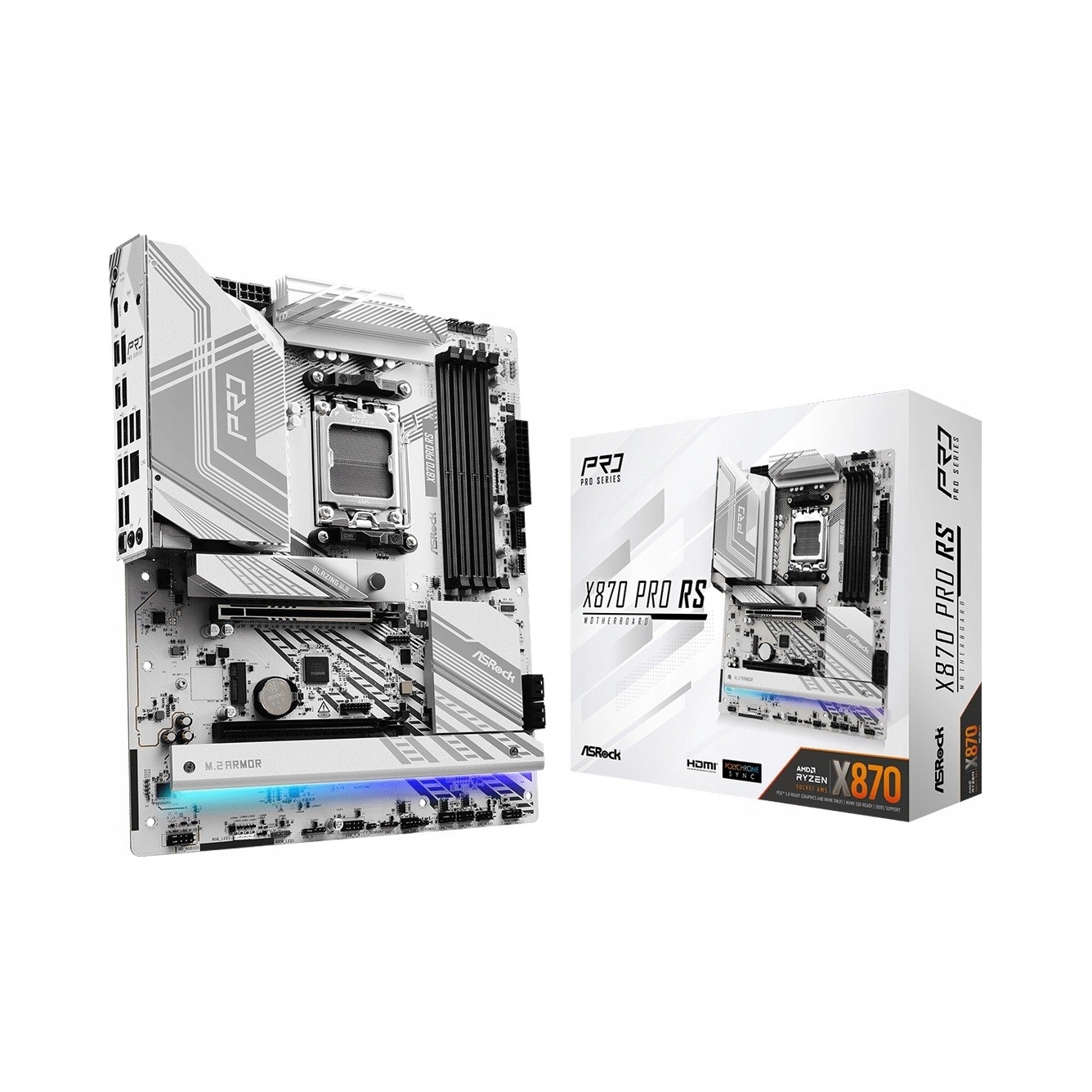Základná doska ASrock X870 Pre Rs Amd X870 DDR5 M.2 USB4 AM5 Atx