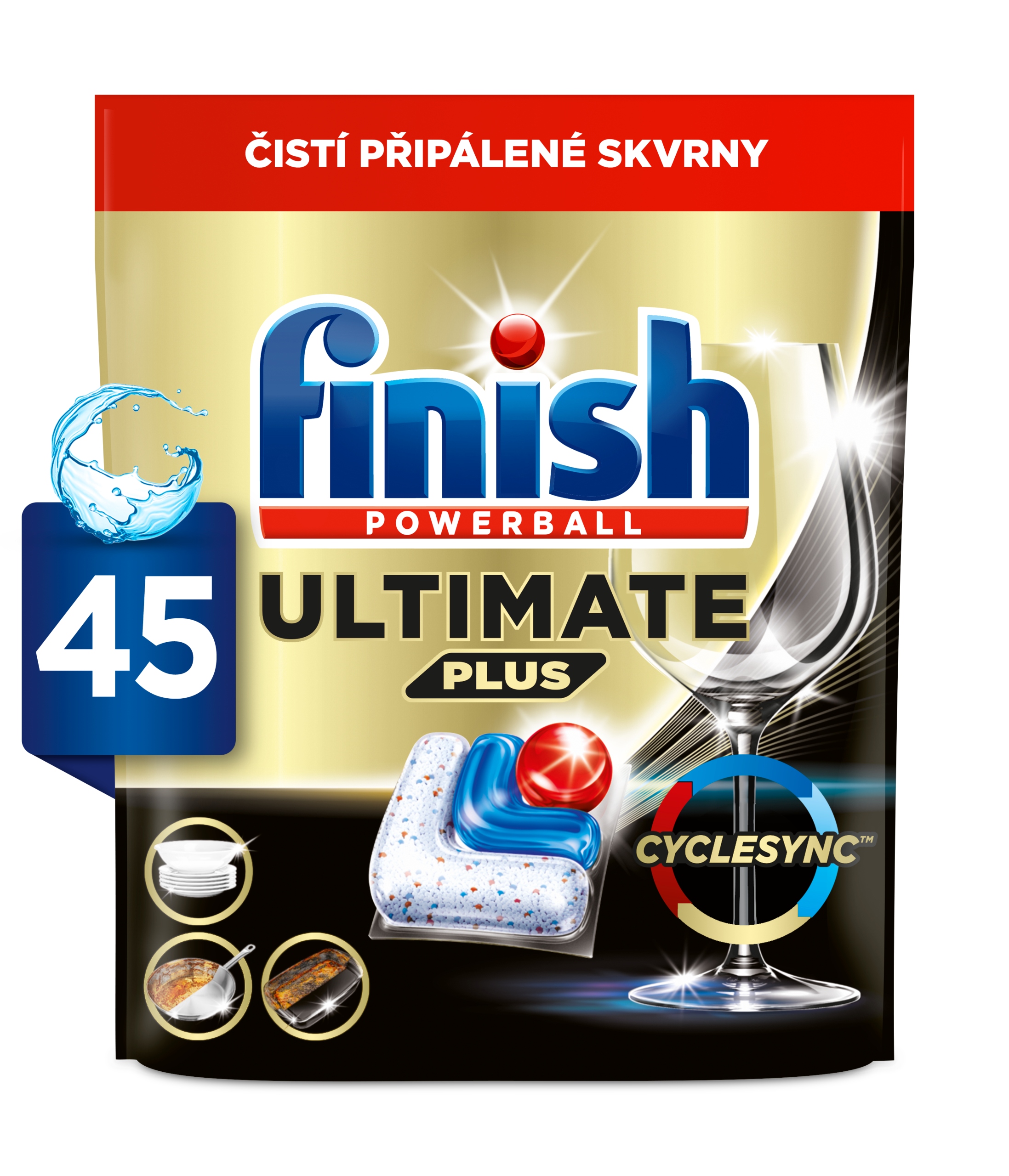 Levně Finish Ultimate Plus All in 1 kapsle do myčky nádobí 45 ks