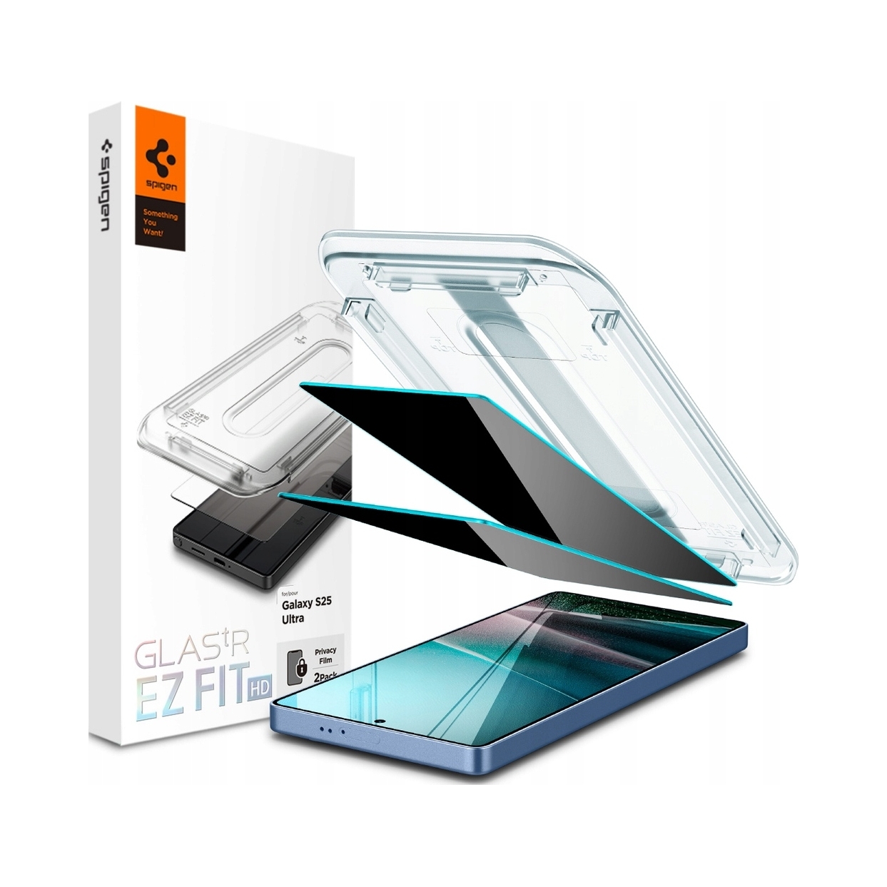 Szkło Prywatyzujące Spigen Glas. tr "Ez Fit" Hd 2- Pack Galaxy S25 Ultra