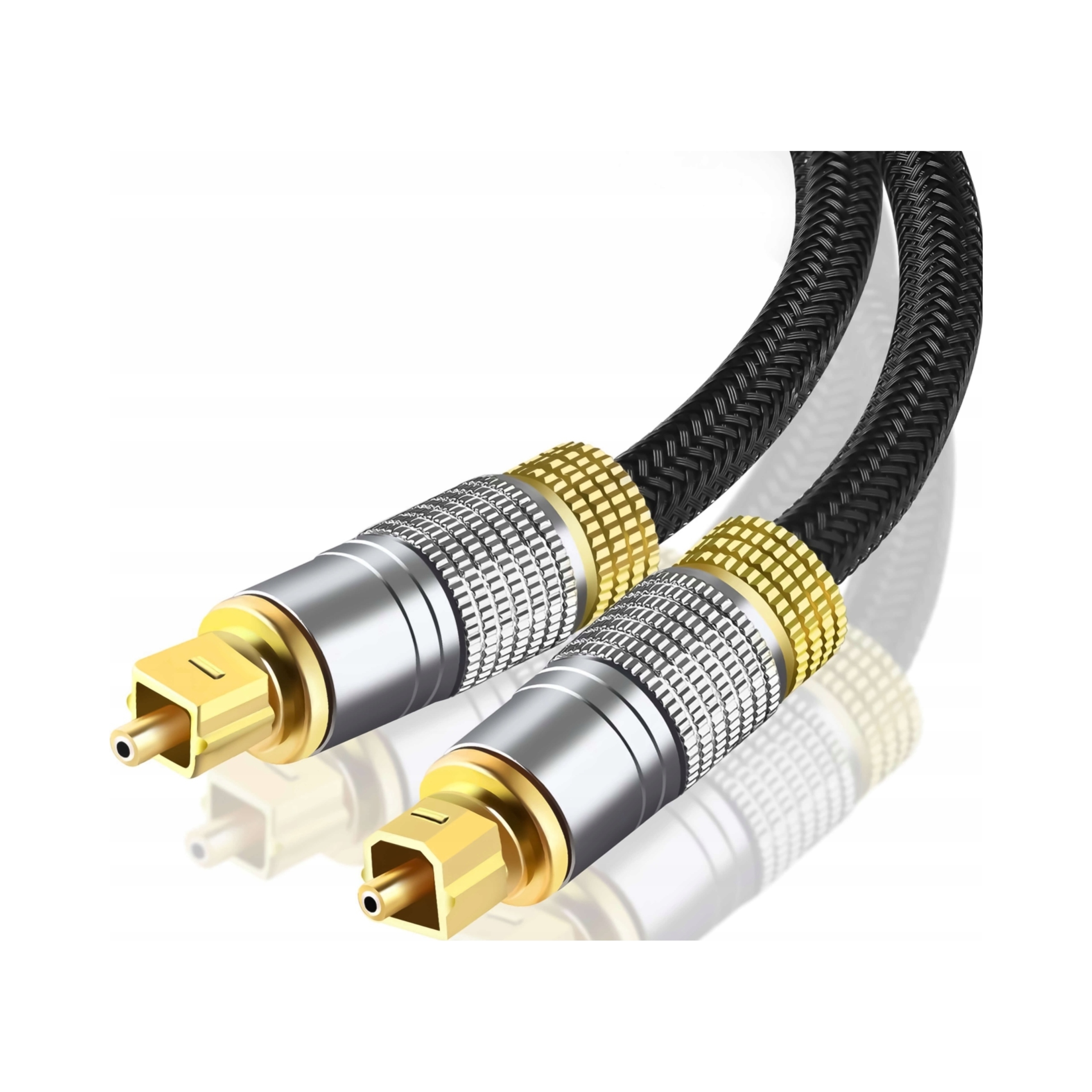 Kabel Optyczny Audio Toslink Hq Spdif Digital Przewód Cyfrowy Światłowód 5M