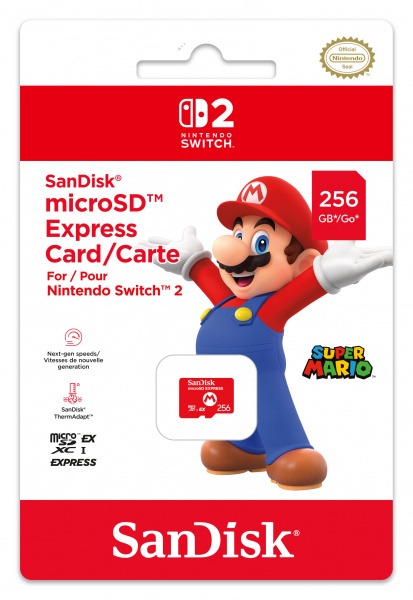 Karta pamięci microSD Express 256 Gb SanDisk Mario