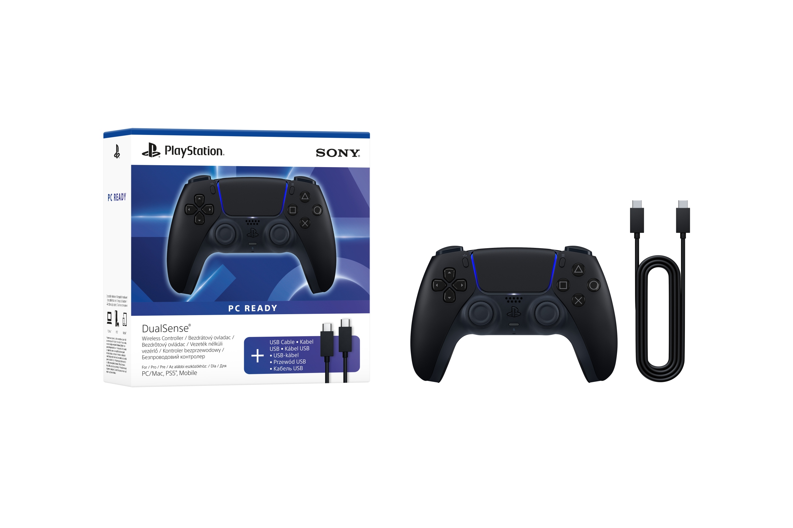 Pad Sony DualSense Pc Ready do PS5 Pc Midnight Black Kabel do Pc