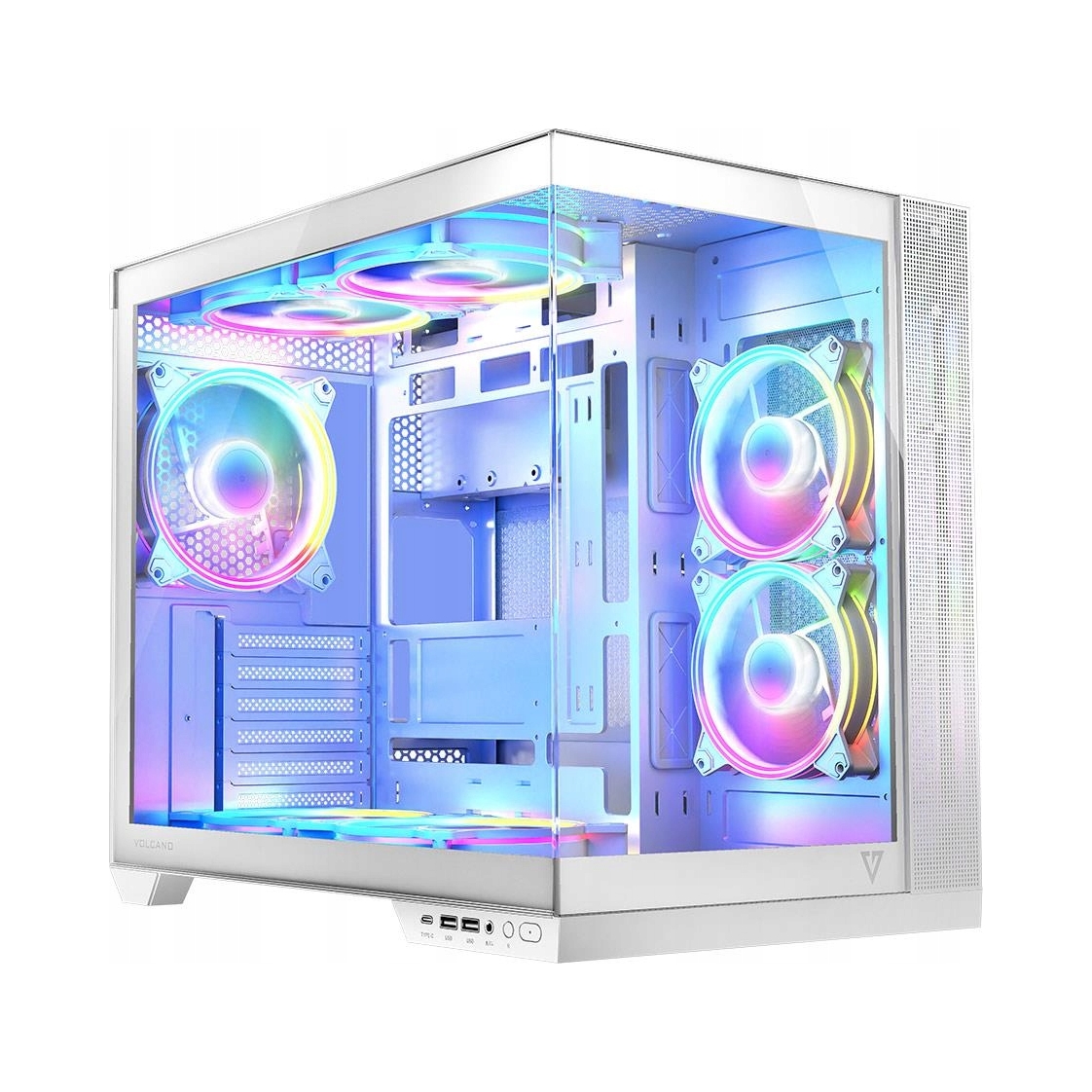 Obudowa Modecom At Panorama 7F ARGB-20-000000-0002 midi tower biały