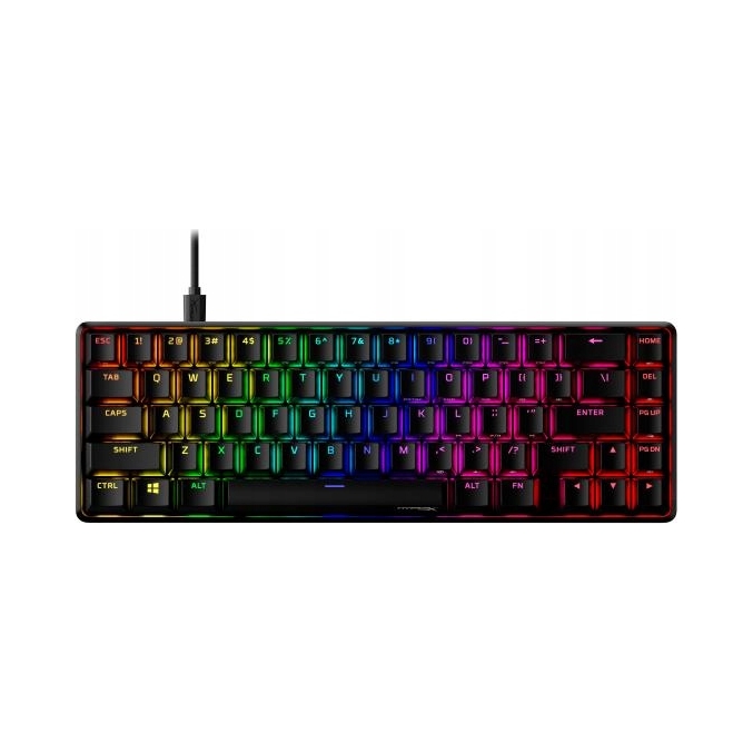 Klawiatura mechaniczna HyperX Alloy Origins 65 Red Switch Czarna