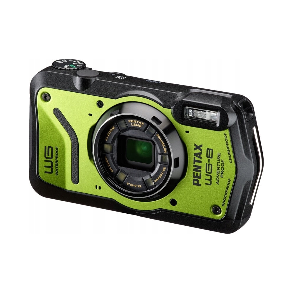 PENTAX WG-8 Zielona Kamera Wodoodporna Pyłoszczelna Odporna na Wstrząsy — miniatura 4