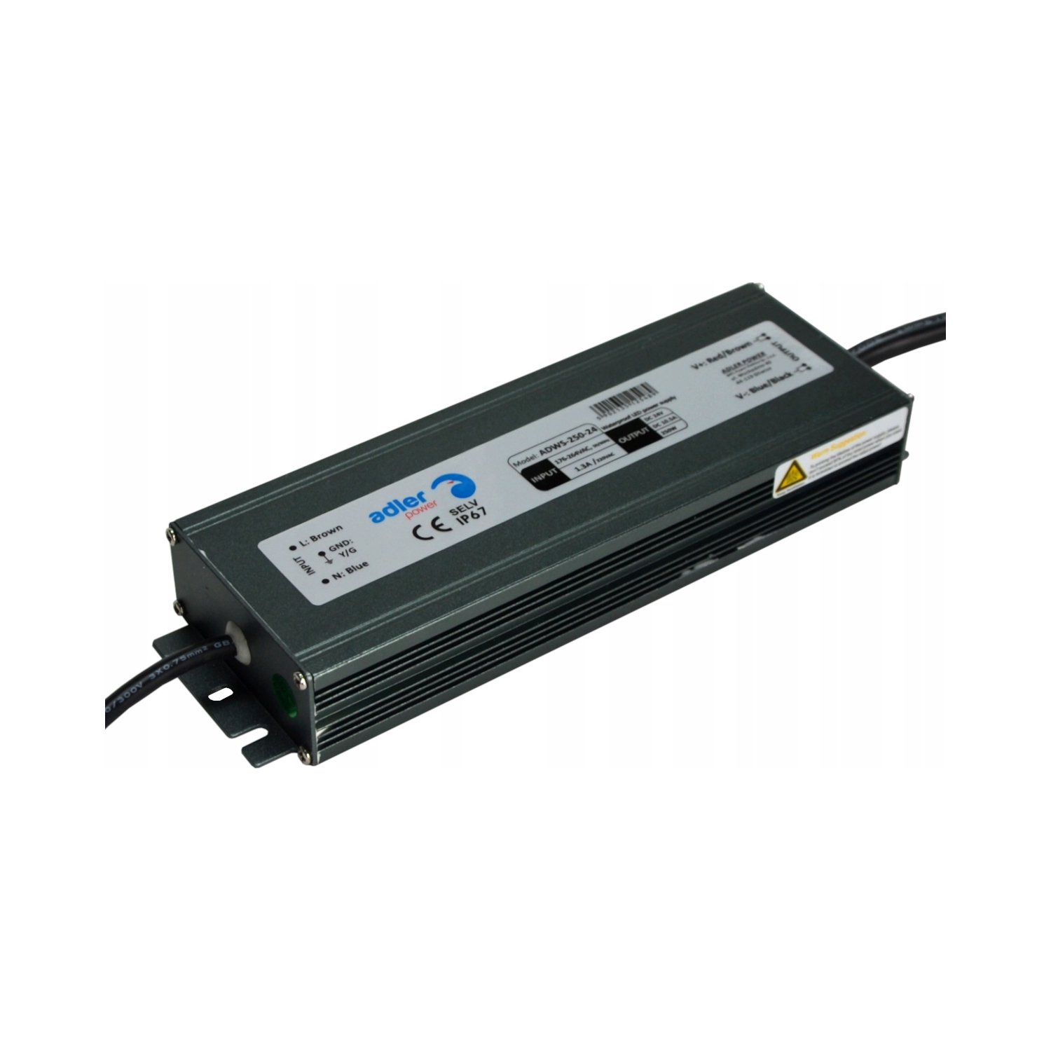 Led zdroj hermetický Adler ADWS-250-24 24V 10,5A 250W IP67