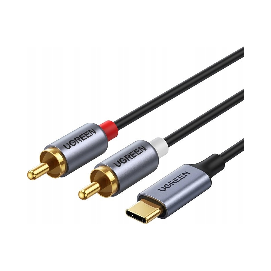 Kabel Ugreen CM451 Usb- C- 2x Rca 1. 5m (czarny) Ugreen