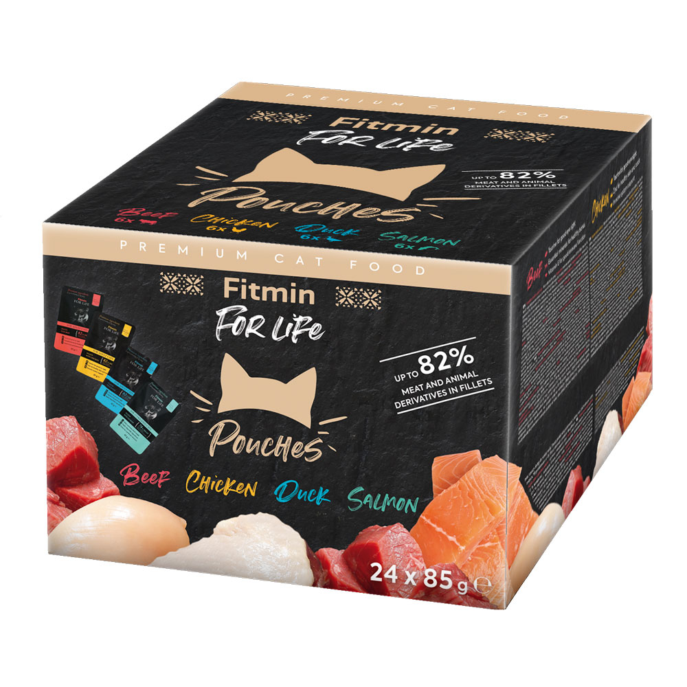 Levně Fitmin For Life Multipack sáčky filetky pro kočky 24 ks x 85 g