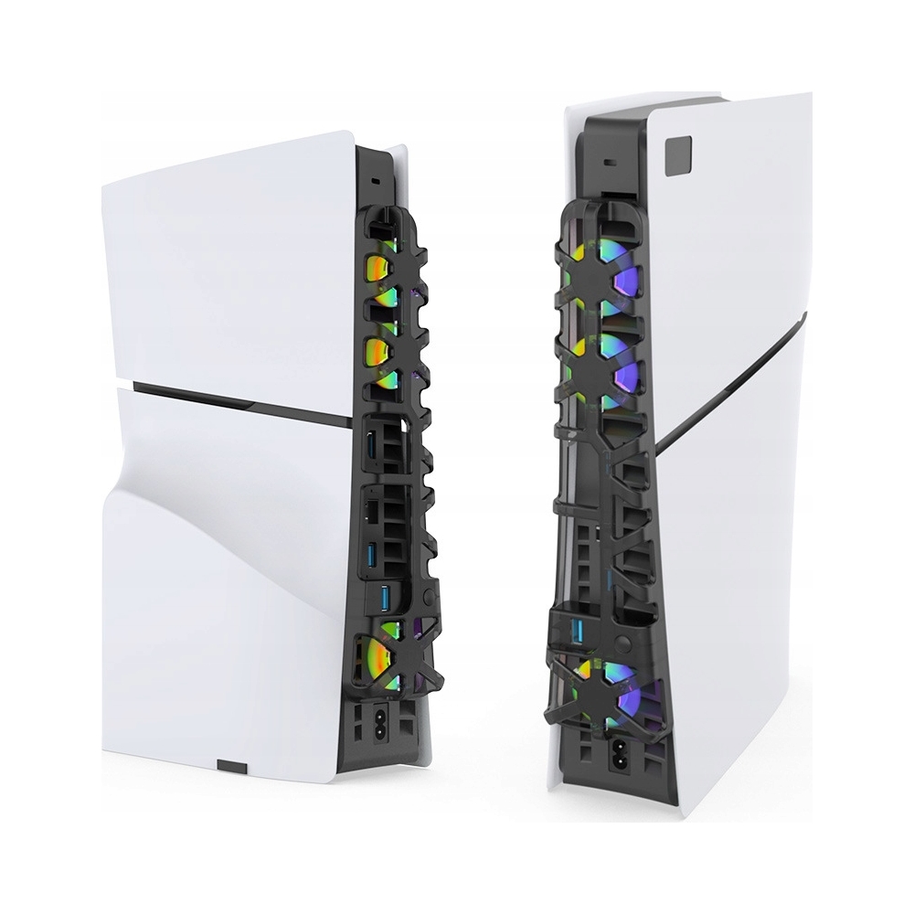 Wentylator chłodzący do PS5 Slim z 3 wentylatorami i portem USB 3.0