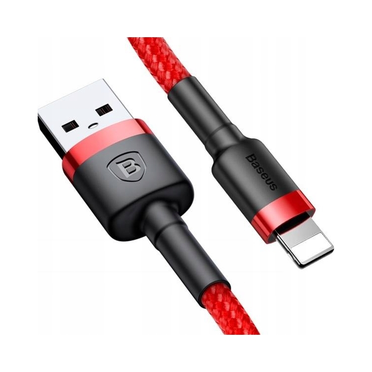 Kabel Baseus Cafule Usb- A- Lightning 1m (czerwony) Baseus
